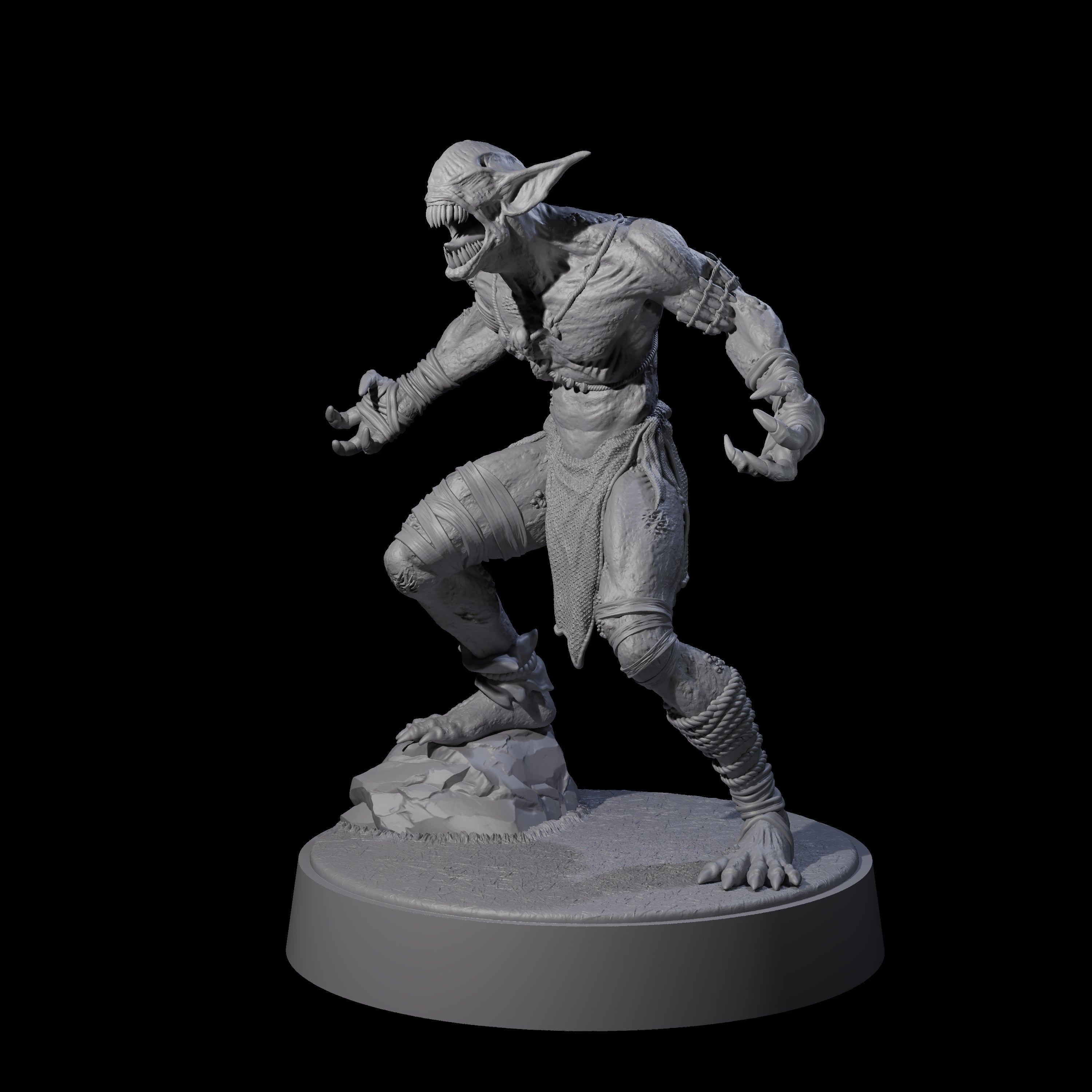 Angry Wretch A Miniature for Dungeons and Dragons, Pathfinder or other TTRPGs