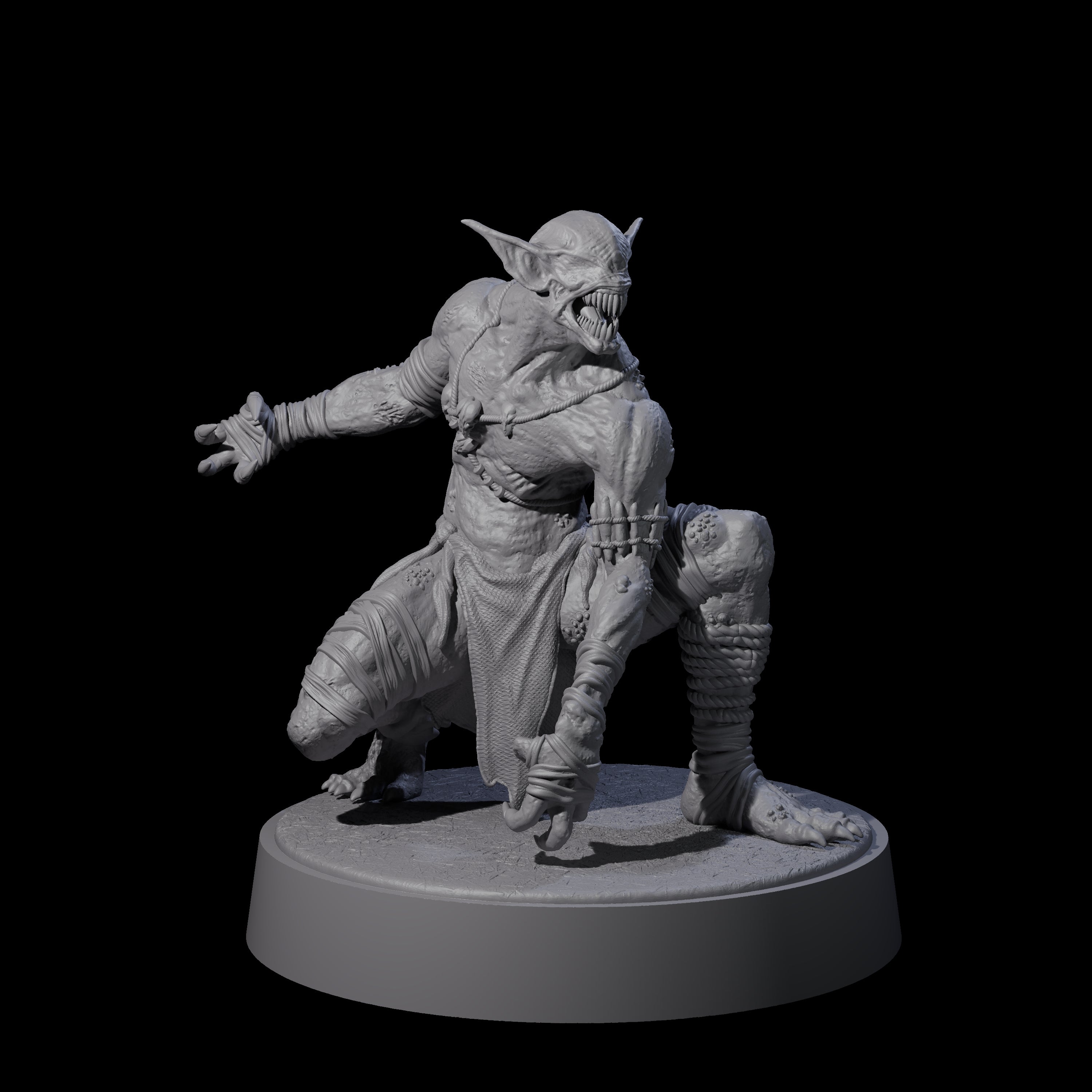Angry Wretch B Miniature for Dungeons and Dragons, Pathfinder or other TTRPGs