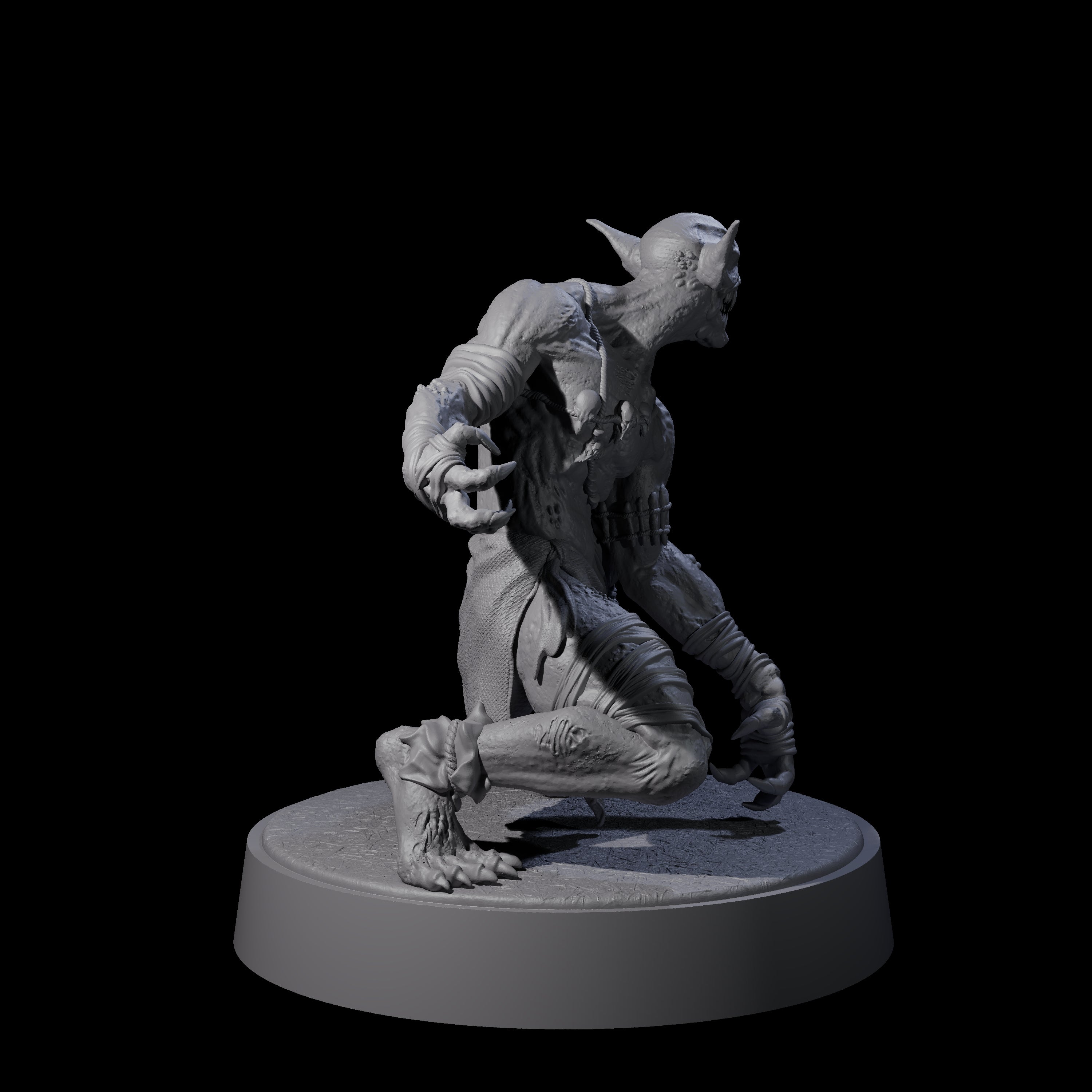 Angry Wretch B Miniature for Dungeons and Dragons, Pathfinder or other TTRPGs