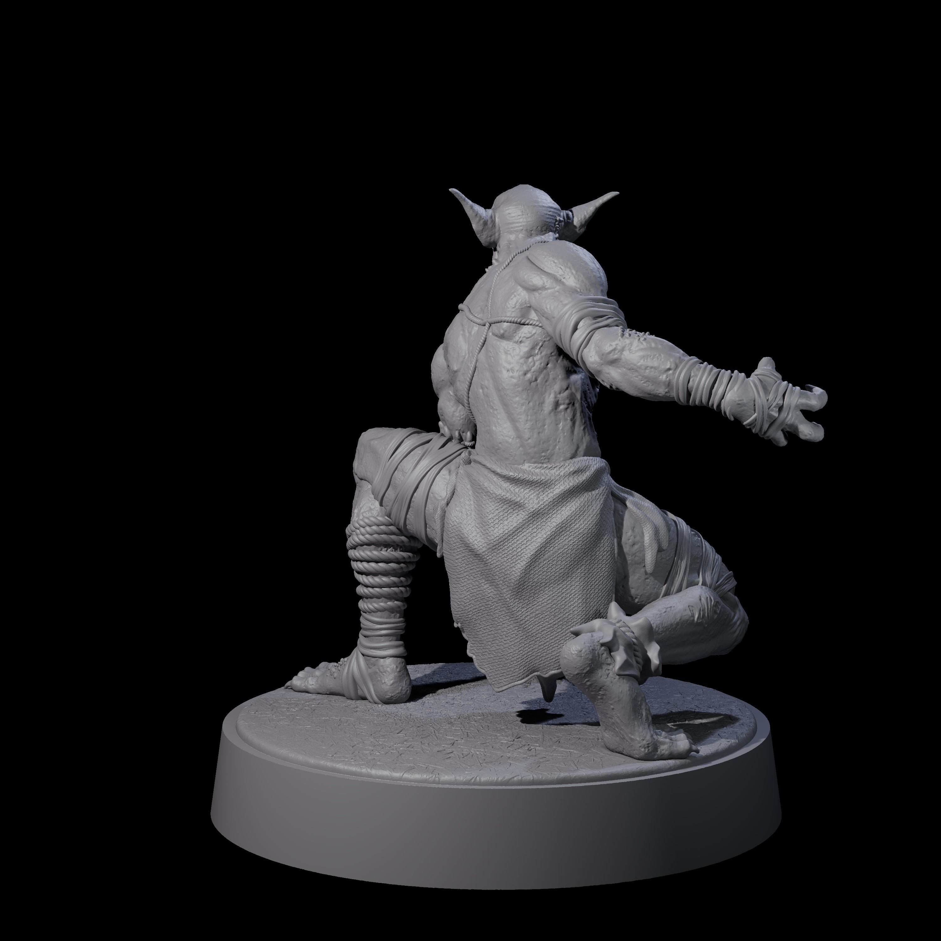 Angry Wretch B Miniature for Dungeons and Dragons, Pathfinder or other TTRPGs