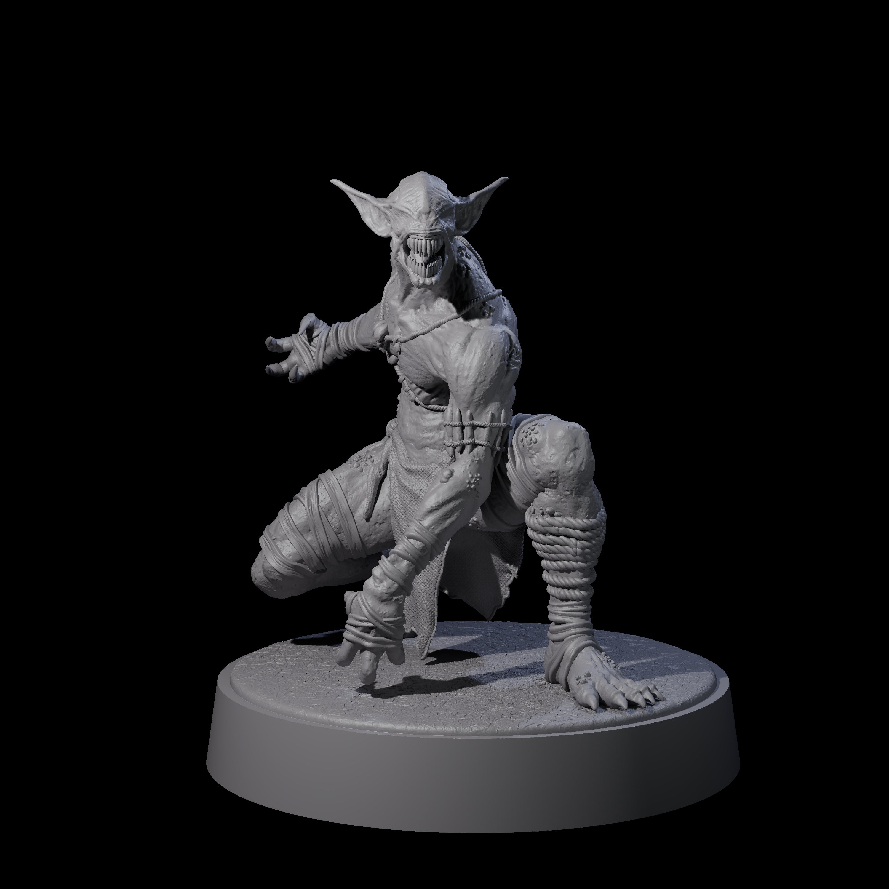 Angry Wretch B Miniature for Dungeons and Dragons, Pathfinder or other TTRPGs