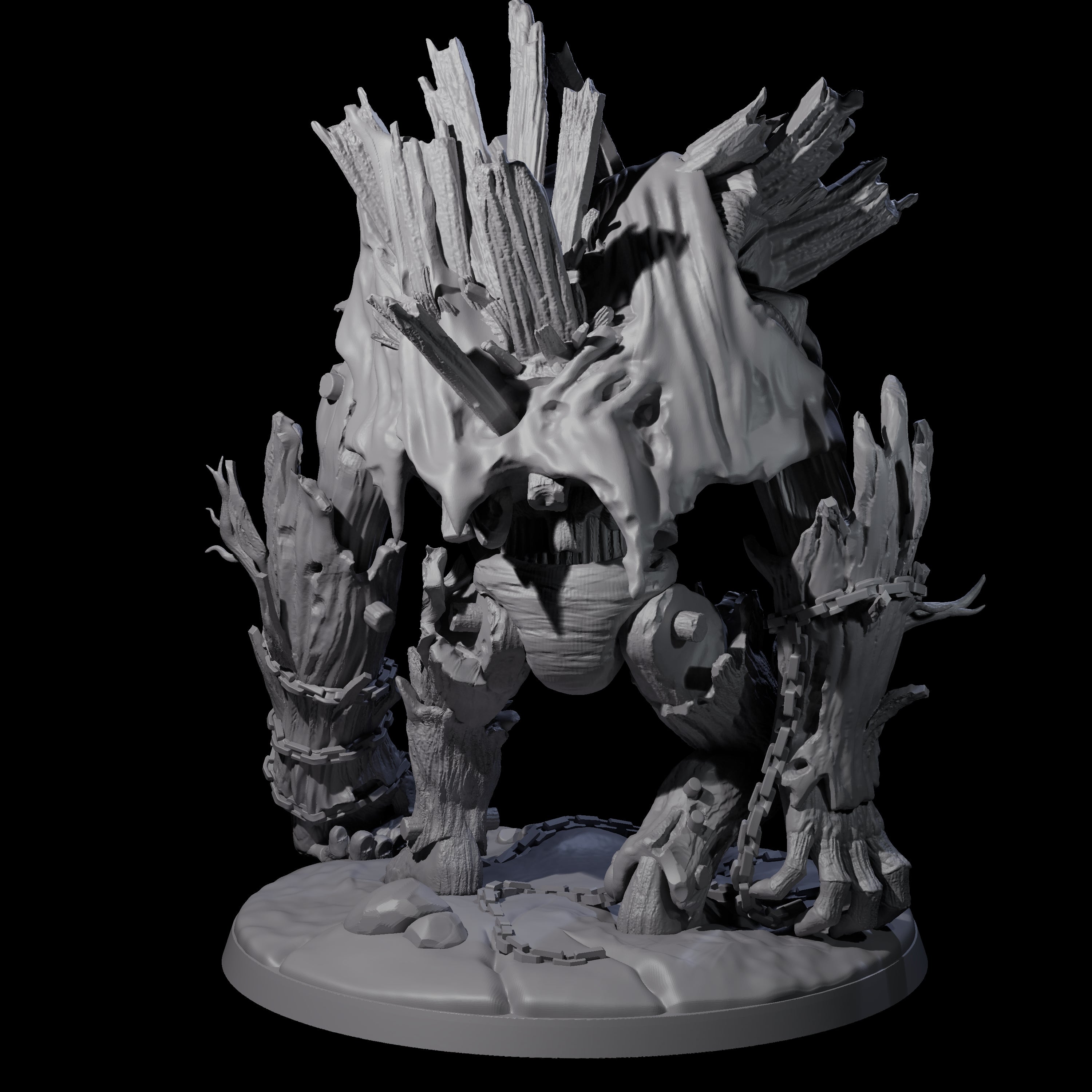 Animated Wooden Construct Miniature for Dungeons and Dragons, Pathfinder or other TTRPGs