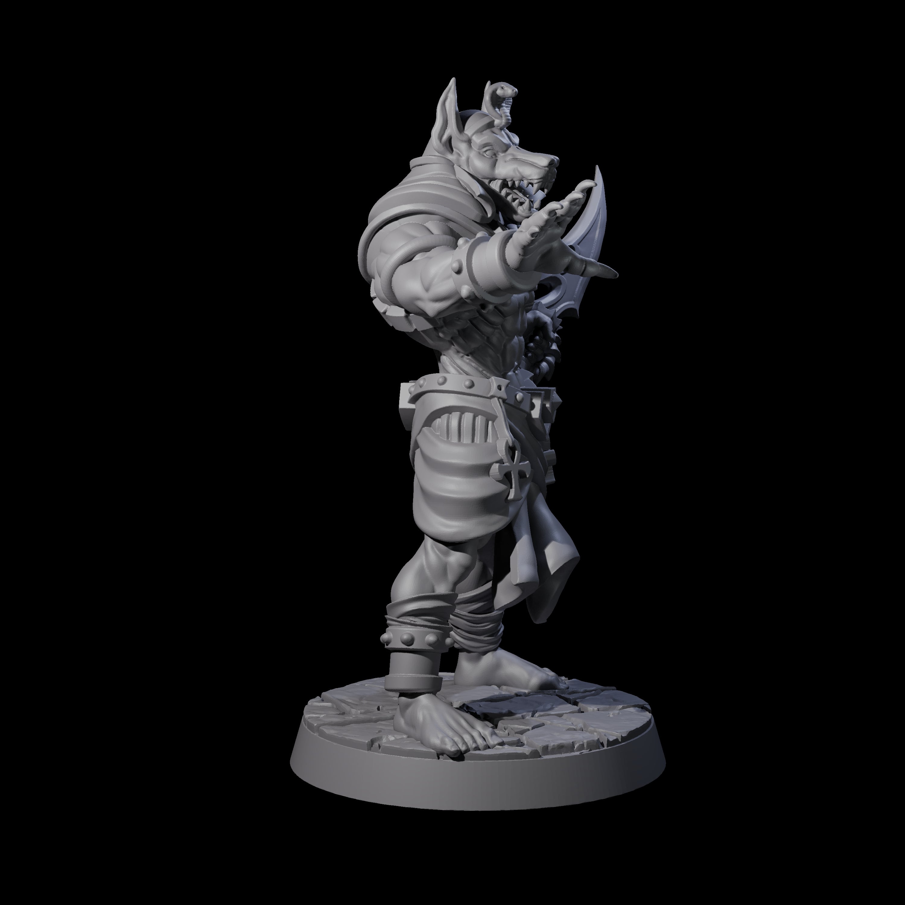 Anubis Guard A Miniature for Dungeons and Dragons, Pathfinder or other TTRPGs