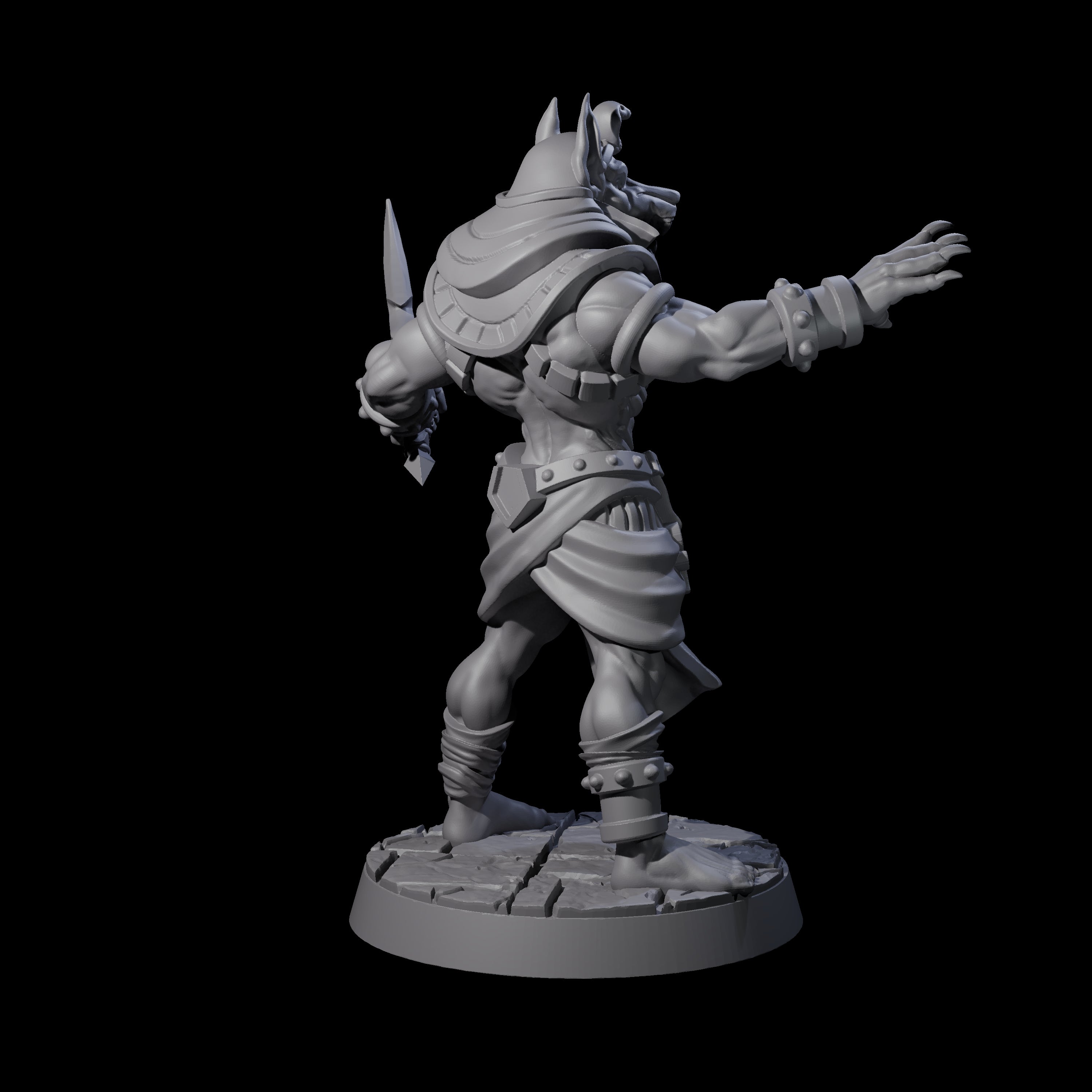 Anubis Guard A Miniature for Dungeons and Dragons, Pathfinder or other TTRPGs