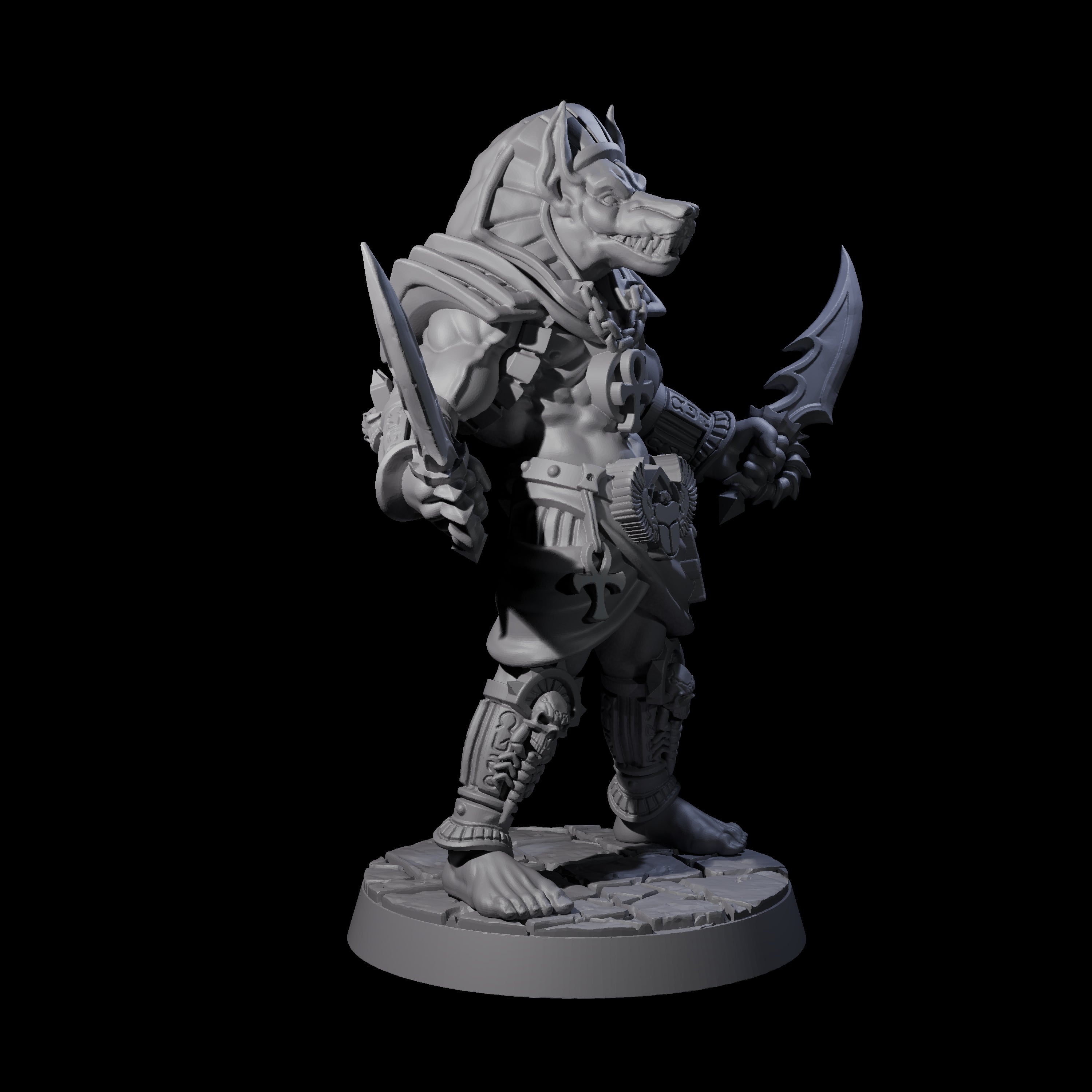 Anubis Guard B Miniature for Dungeons and Dragons, Pathfinder or other TTRPGs