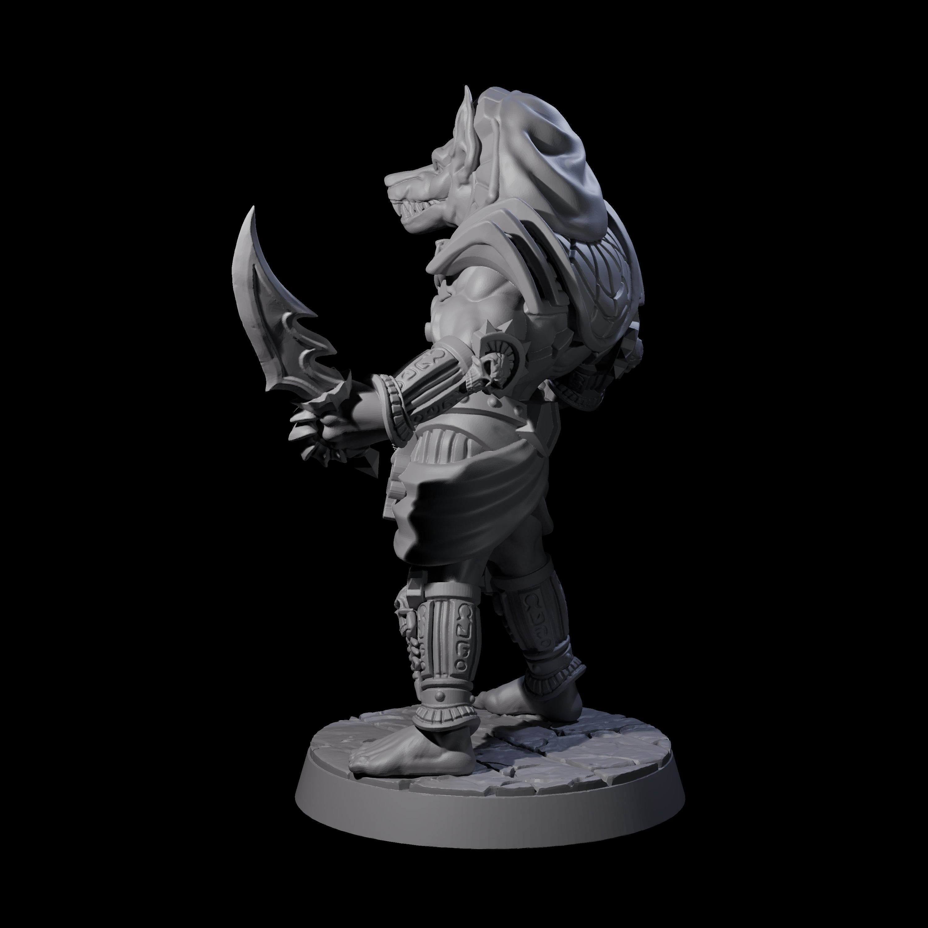Anubis Guard B Miniature for Dungeons and Dragons, Pathfinder or other TTRPGs