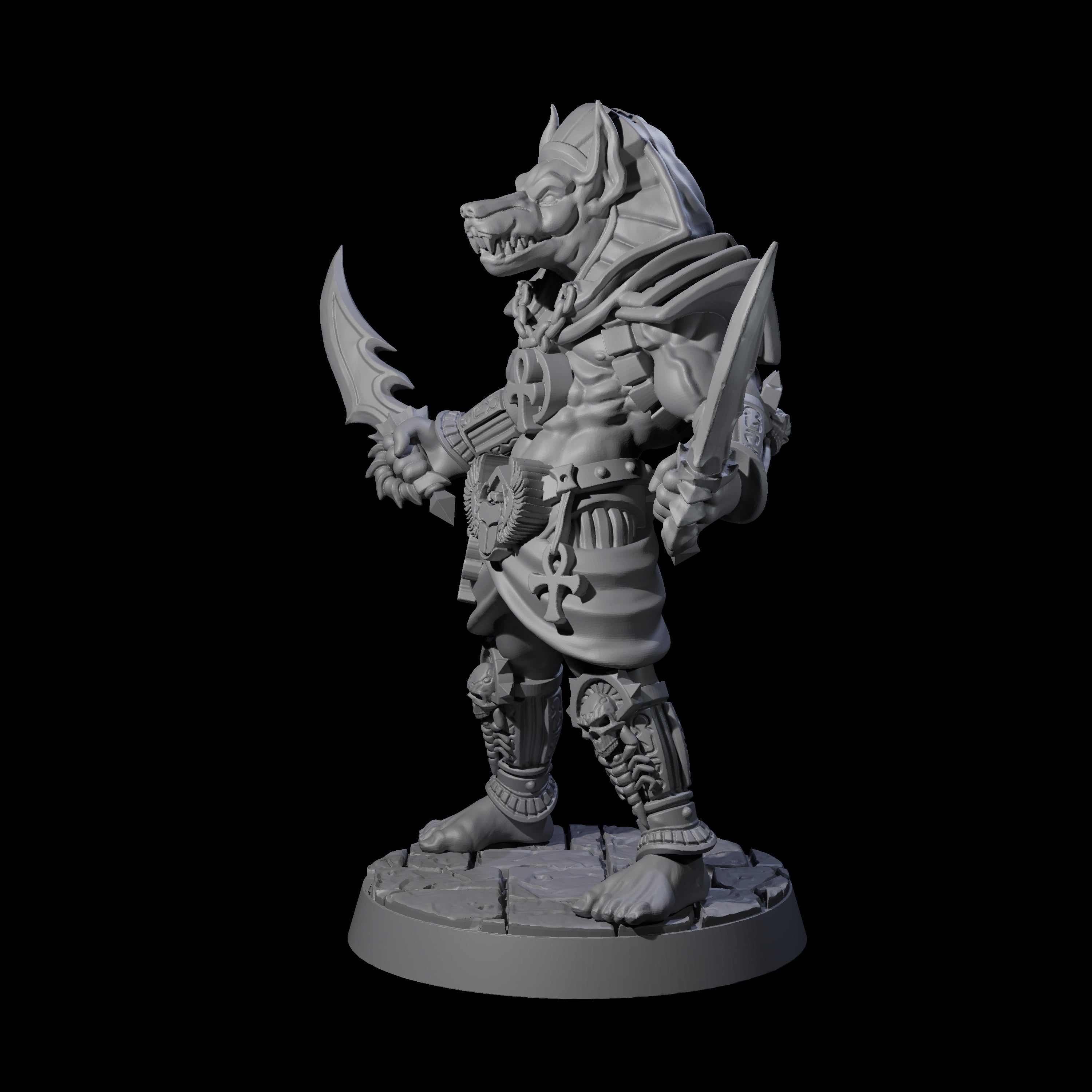 Anubis Guard B Miniature for Dungeons and Dragons, Pathfinder or other TTRPGs