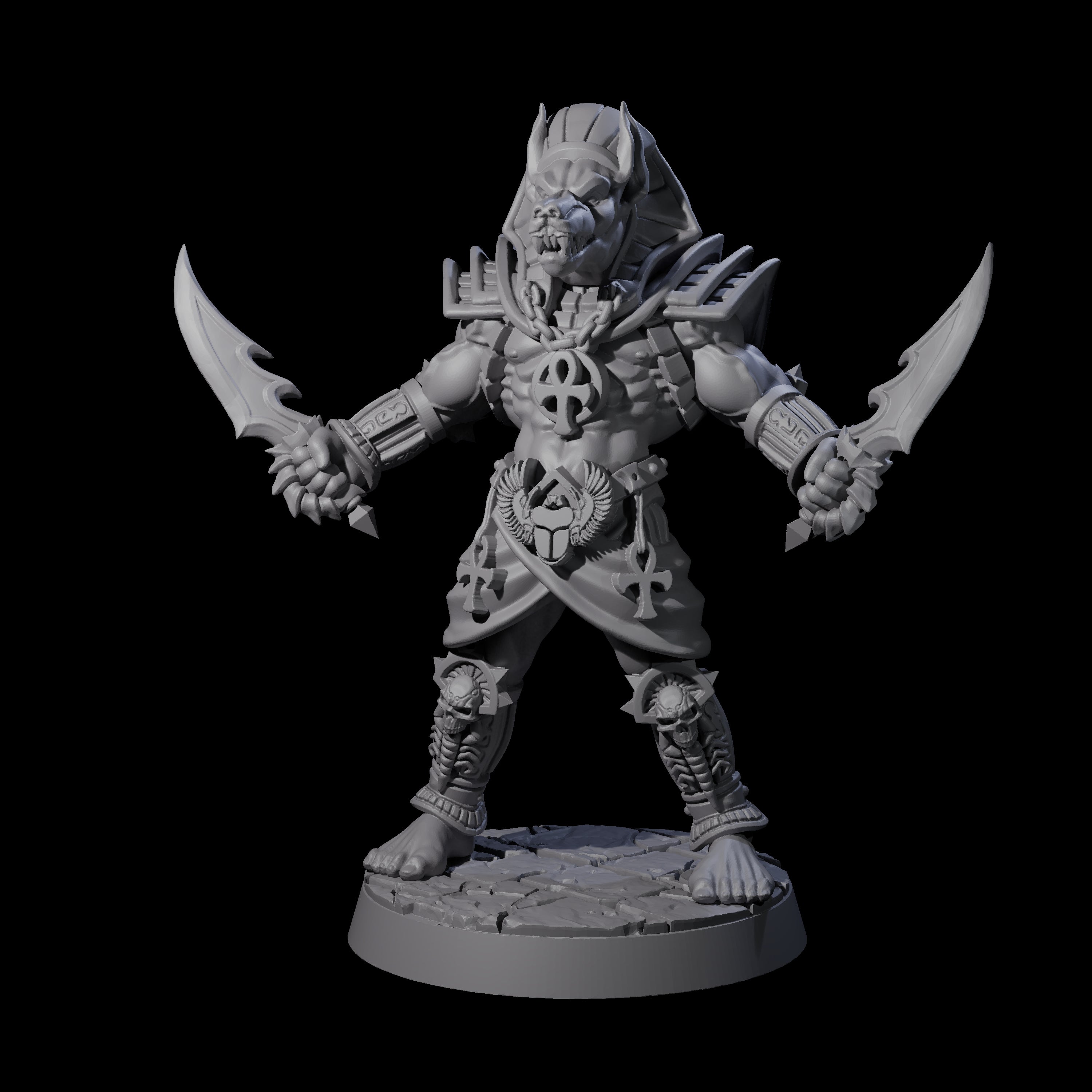 Anubis Guard B Miniature for Dungeons and Dragons, Pathfinder or other TTRPGs