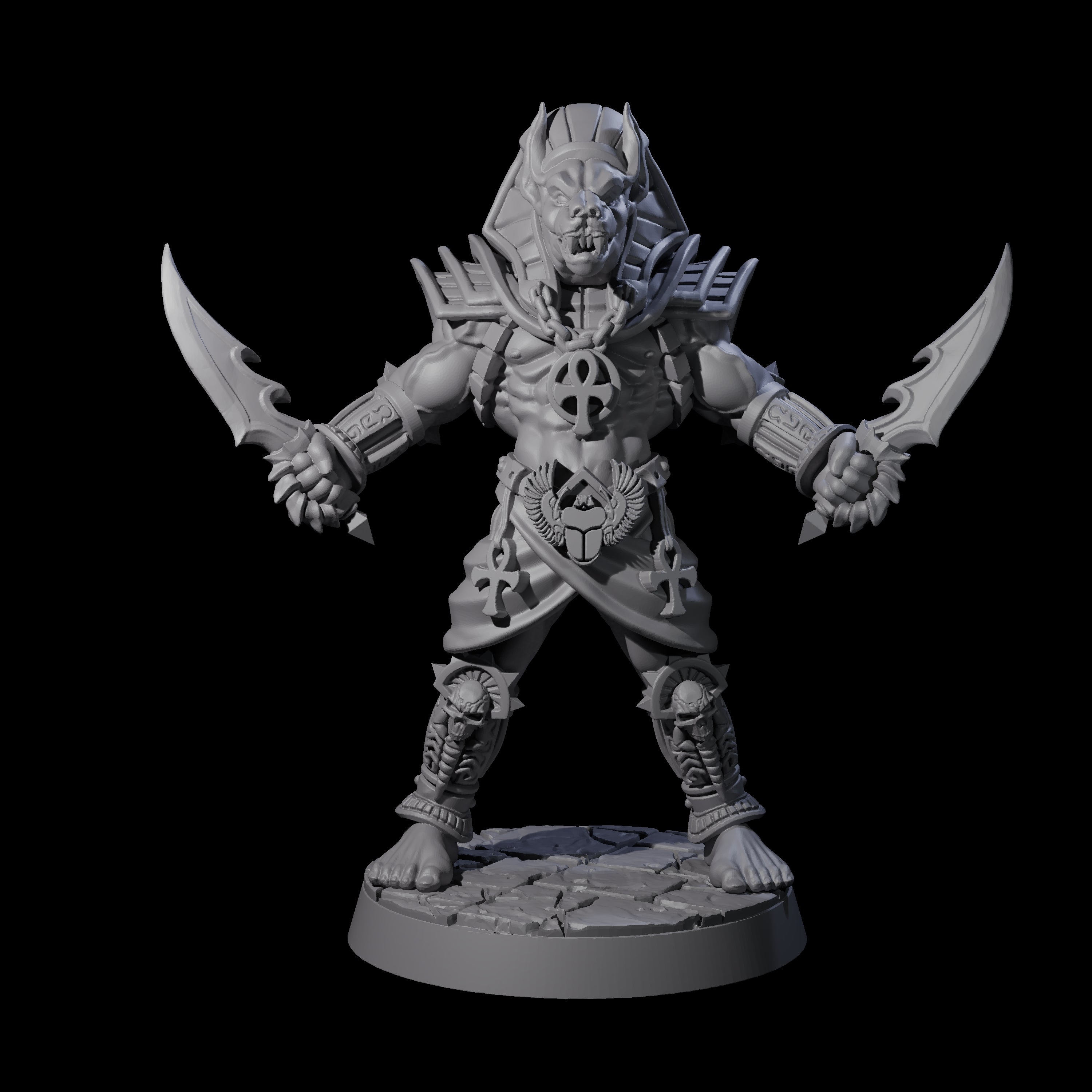 Anubis Guard B Miniature for Dungeons and Dragons, Pathfinder or other TTRPGs
