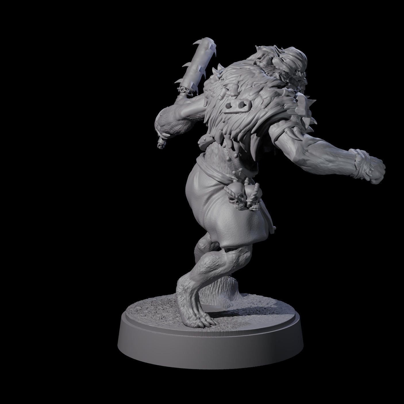 Ape-like Bugbear B Miniature for Dungeons and Dragons, Pathfinder or other TTRPGs
