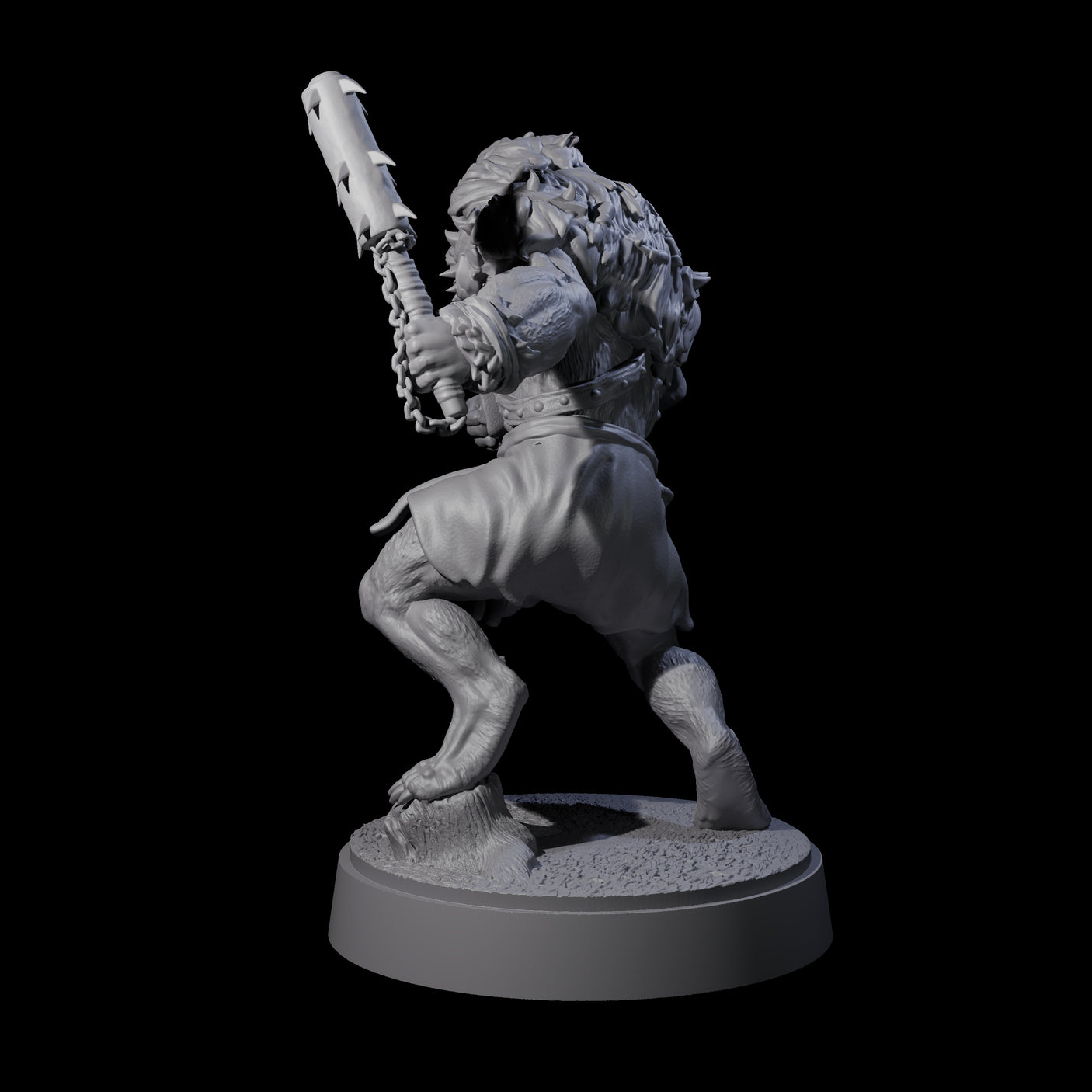 Ape-like Bugbear B Miniature for Dungeons and Dragons, Pathfinder or other TTRPGs