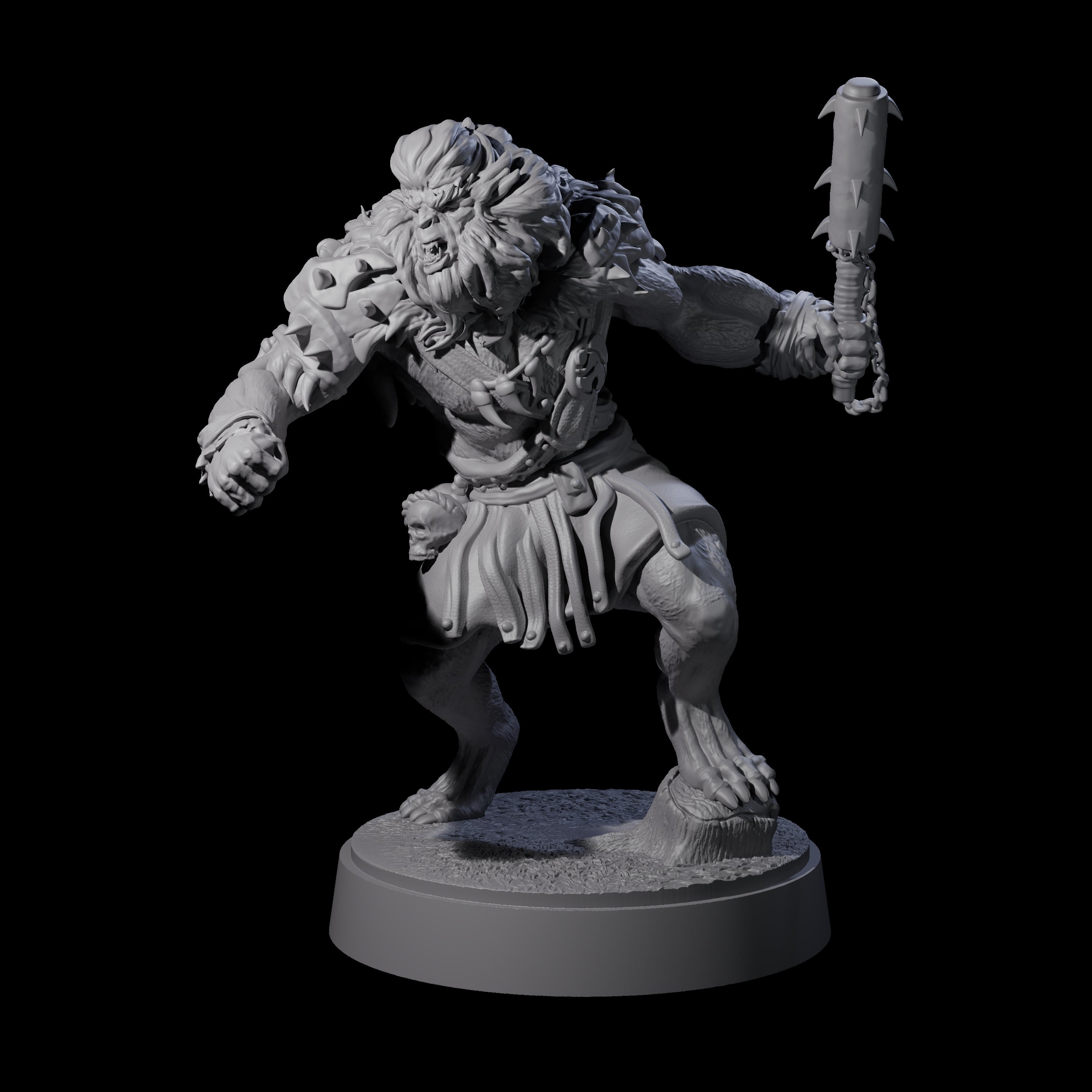 Ape-like Bugbear B Miniature for Dungeons and Dragons, Pathfinder or other TTRPGs