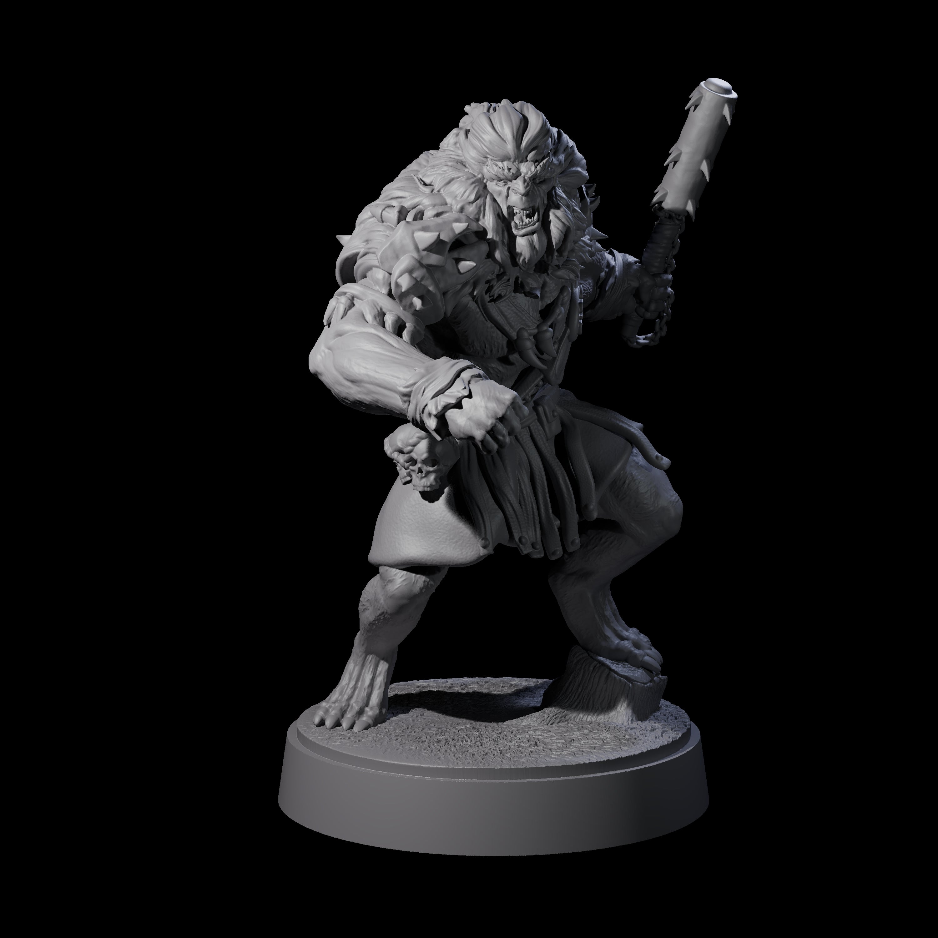 Ape-like Bugbear B Miniature for Dungeons and Dragons, Pathfinder or other TTRPGs