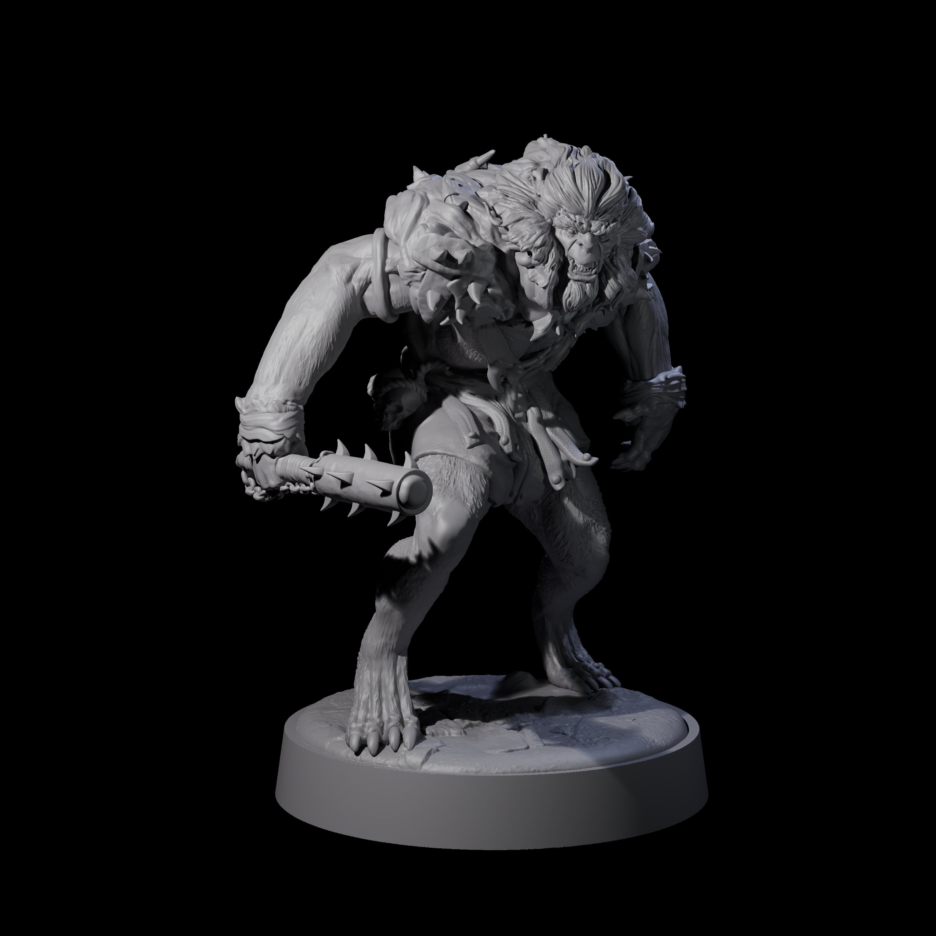 Ape-like Bugbear C Miniature for Dungeons and Dragons, Pathfinder or other TTRPGs