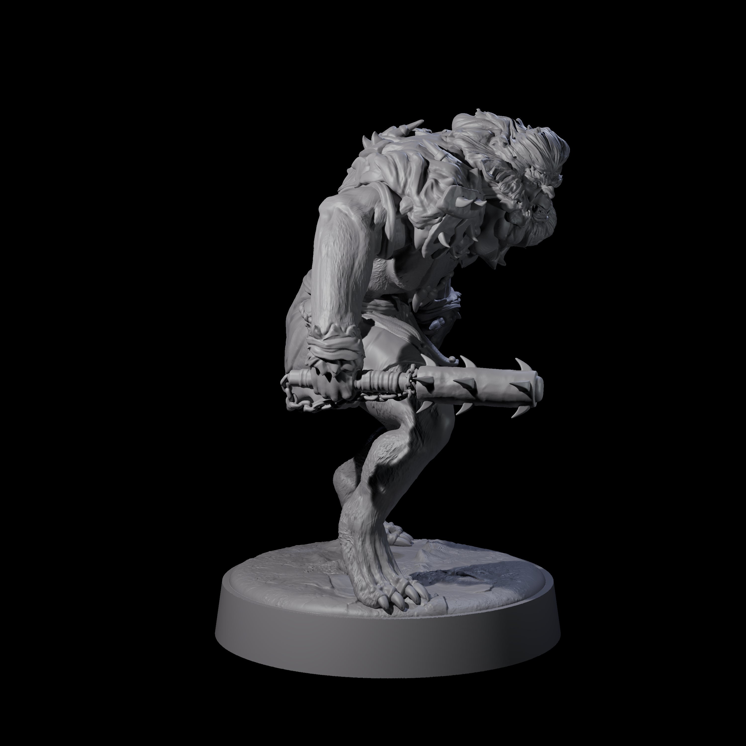 Ape-like Bugbear C Miniature for Dungeons and Dragons, Pathfinder or other TTRPGs