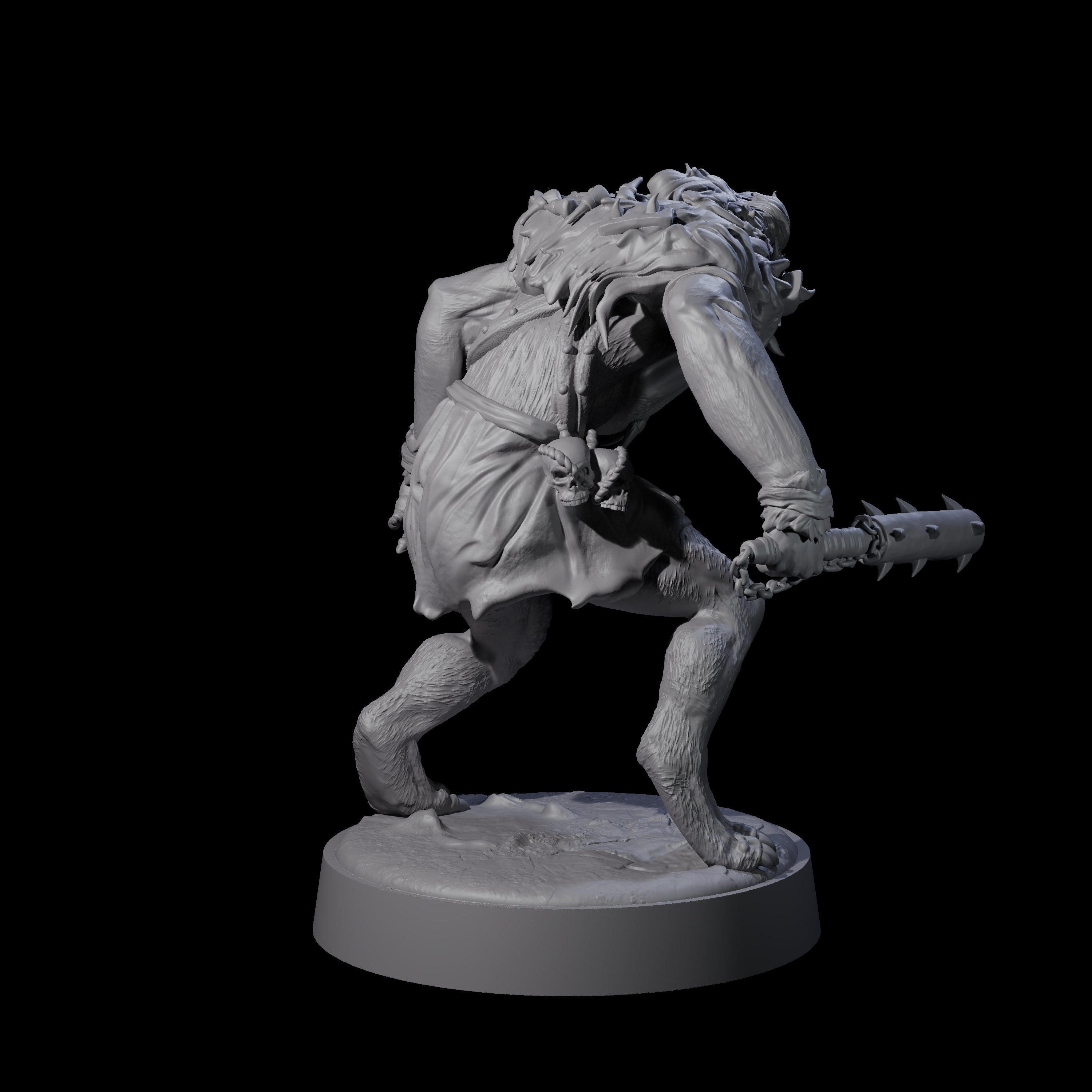 Ape-like Bugbear C Miniature for Dungeons and Dragons, Pathfinder or other TTRPGs