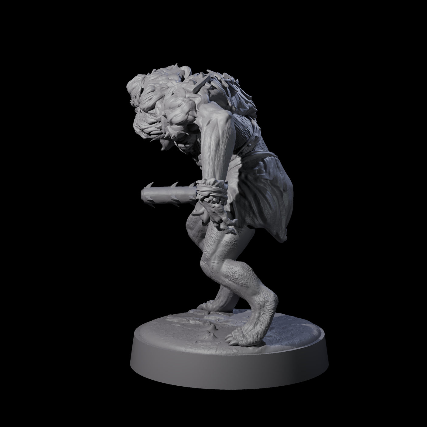 Ape-like Bugbear C Miniature for Dungeons and Dragons, Pathfinder or other TTRPGs