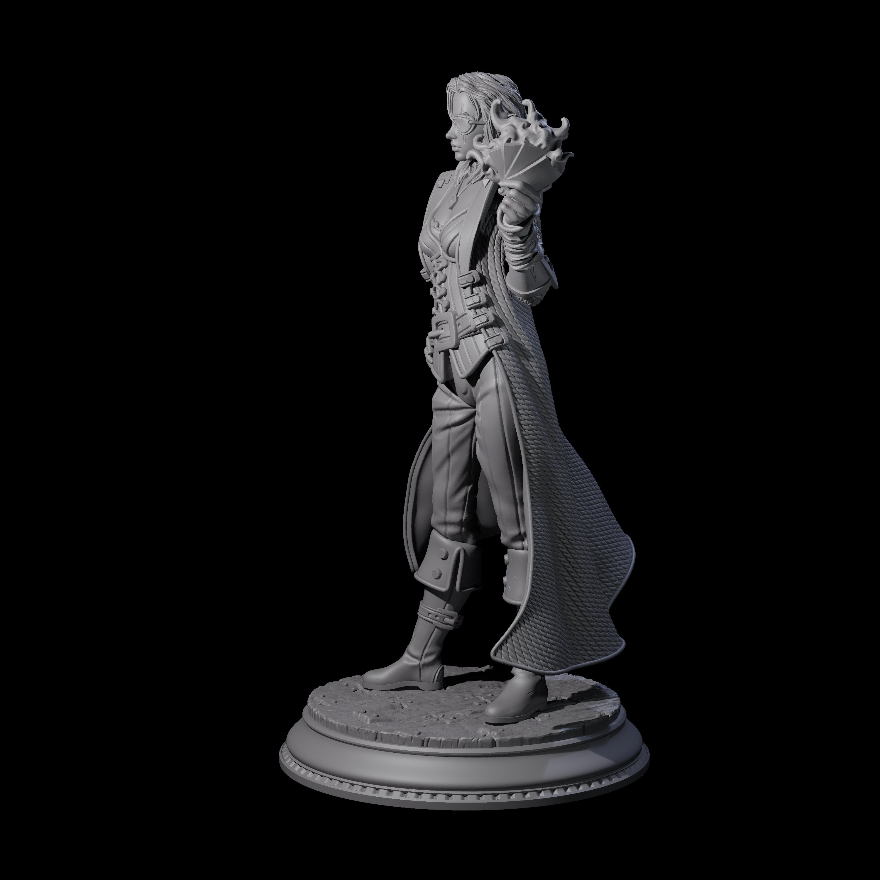 Arcane Playing Card Trickster Miniature for Dungeons and Dragons, Pathfinder or other TTRPGs