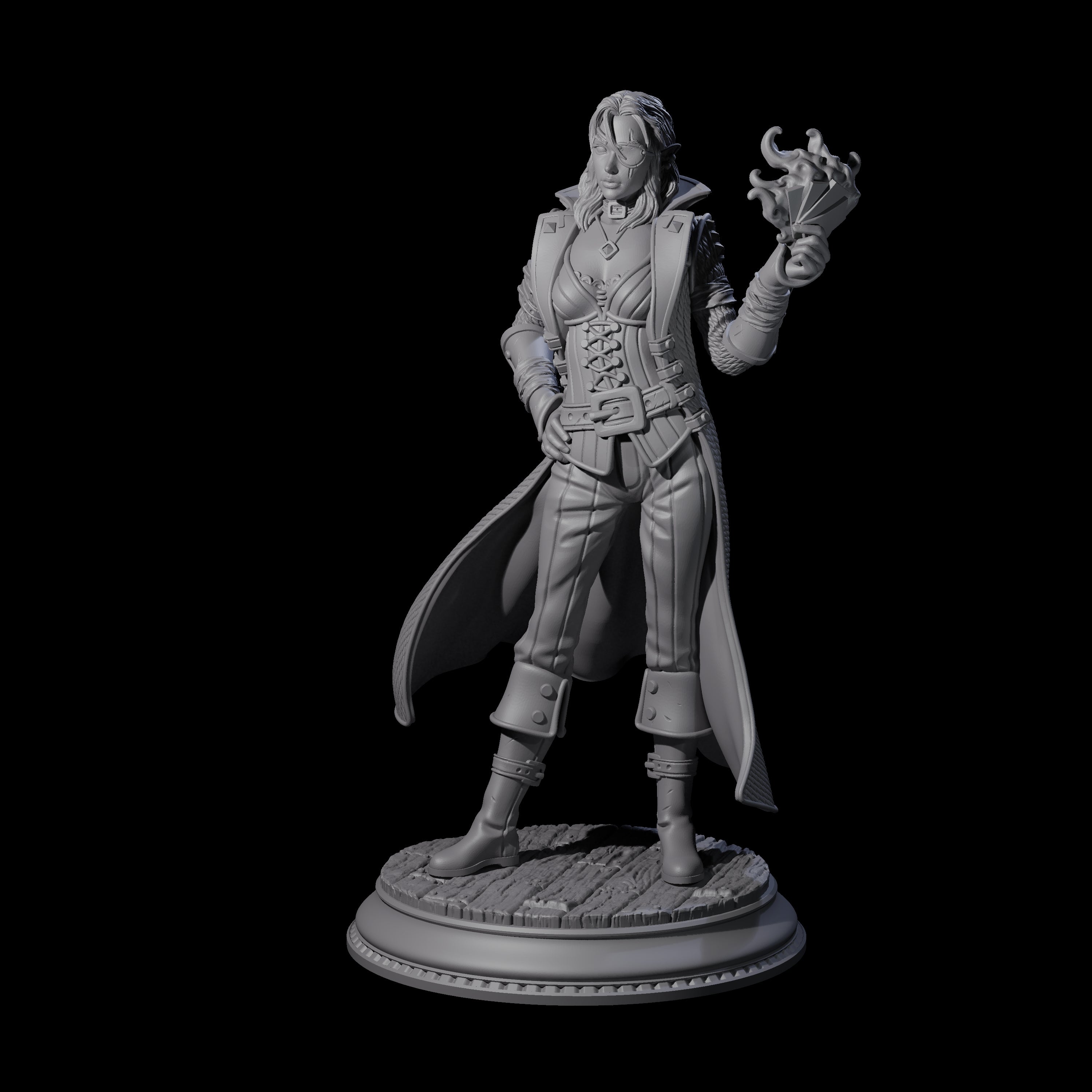 Arcane Playing Card Trickster Miniature for Dungeons and Dragons, Pathfinder or other TTRPGs