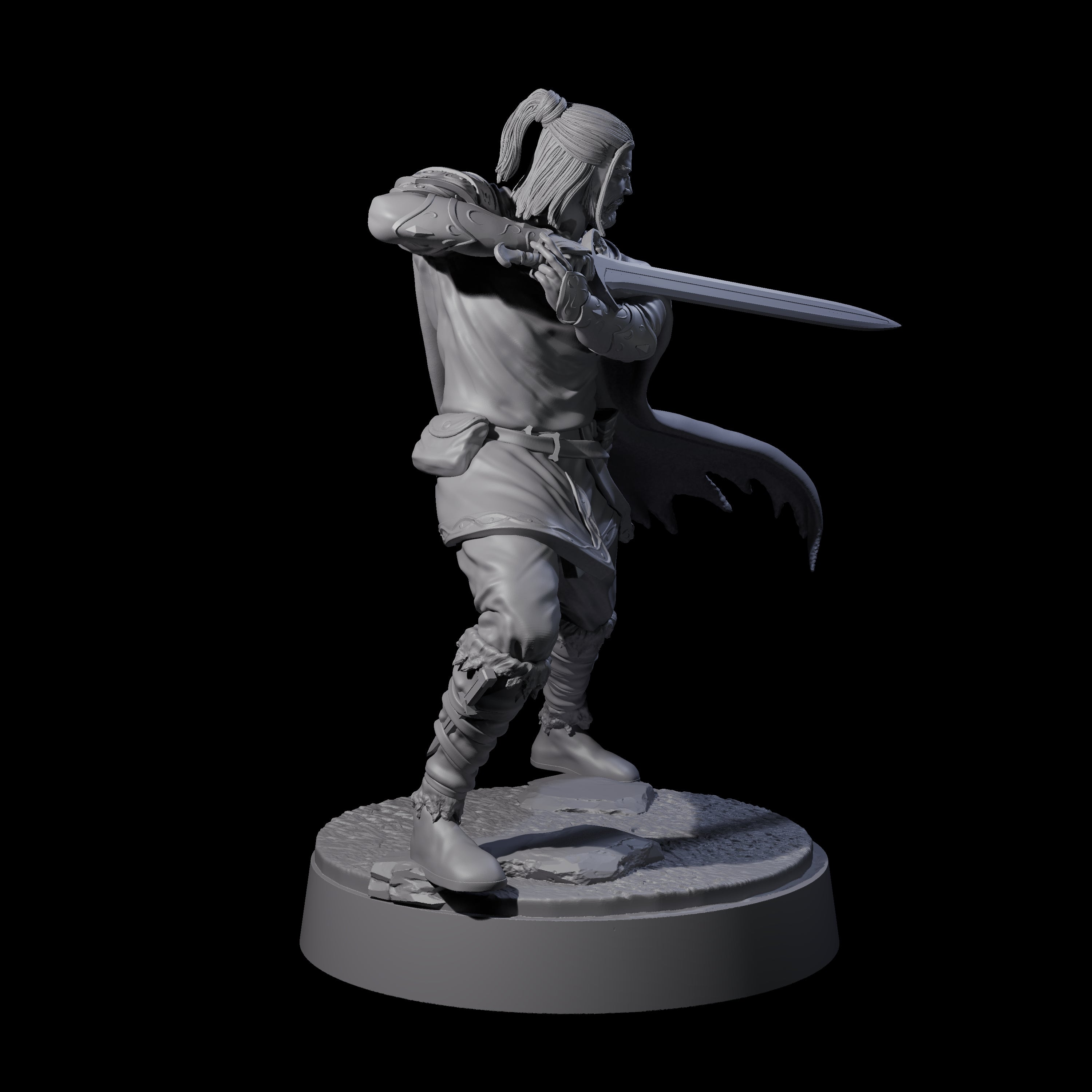 Arethain - Confident Swordman Miniature for Dungeons and Dragons, Pathfinder or other TTRPGs