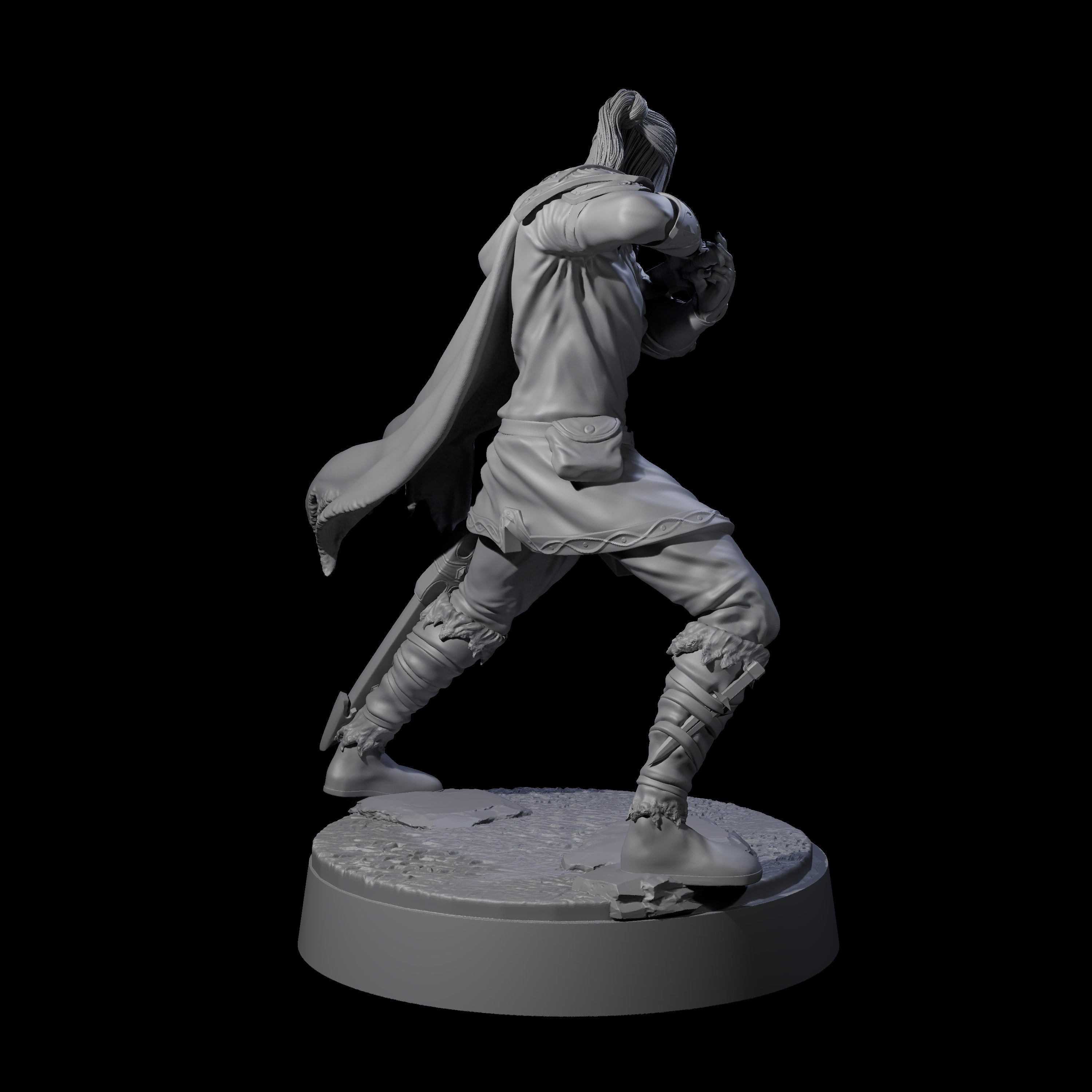 Arethain - Confident Swordman Miniature for Dungeons and Dragons, Pathfinder or other TTRPGs