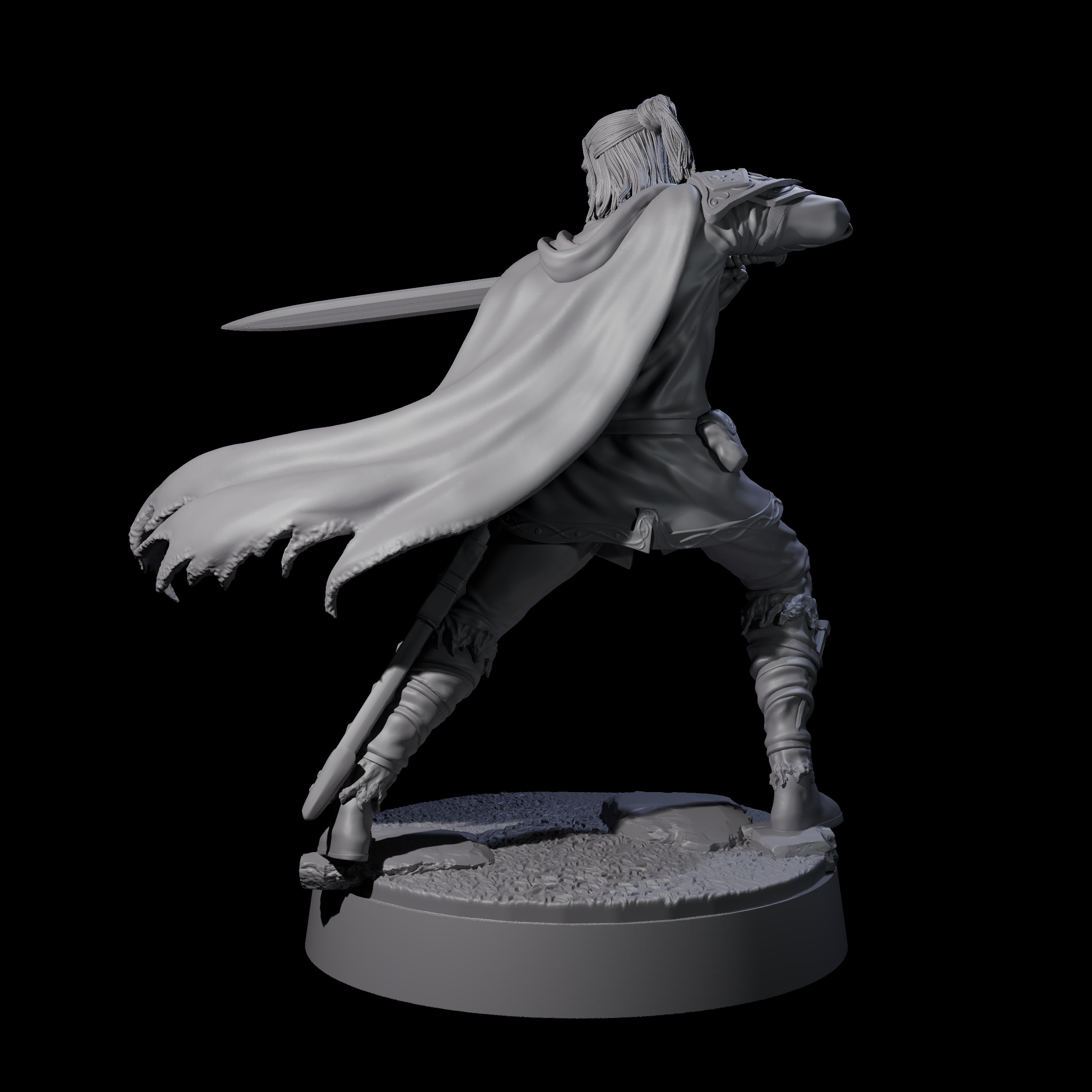 Arethain - Confident Swordman Miniature for Dungeons and Dragons, Pathfinder or other TTRPGs