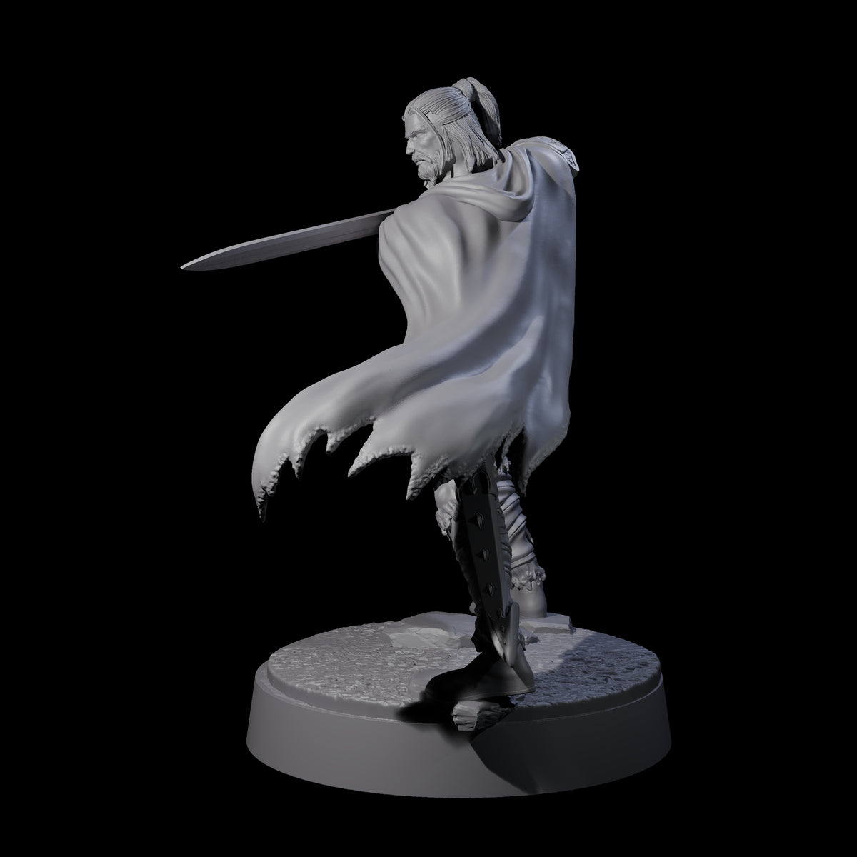 Arethain - Confident Swordman Miniature for Dungeons and Dragons, Pathfinder or other TTRPGs