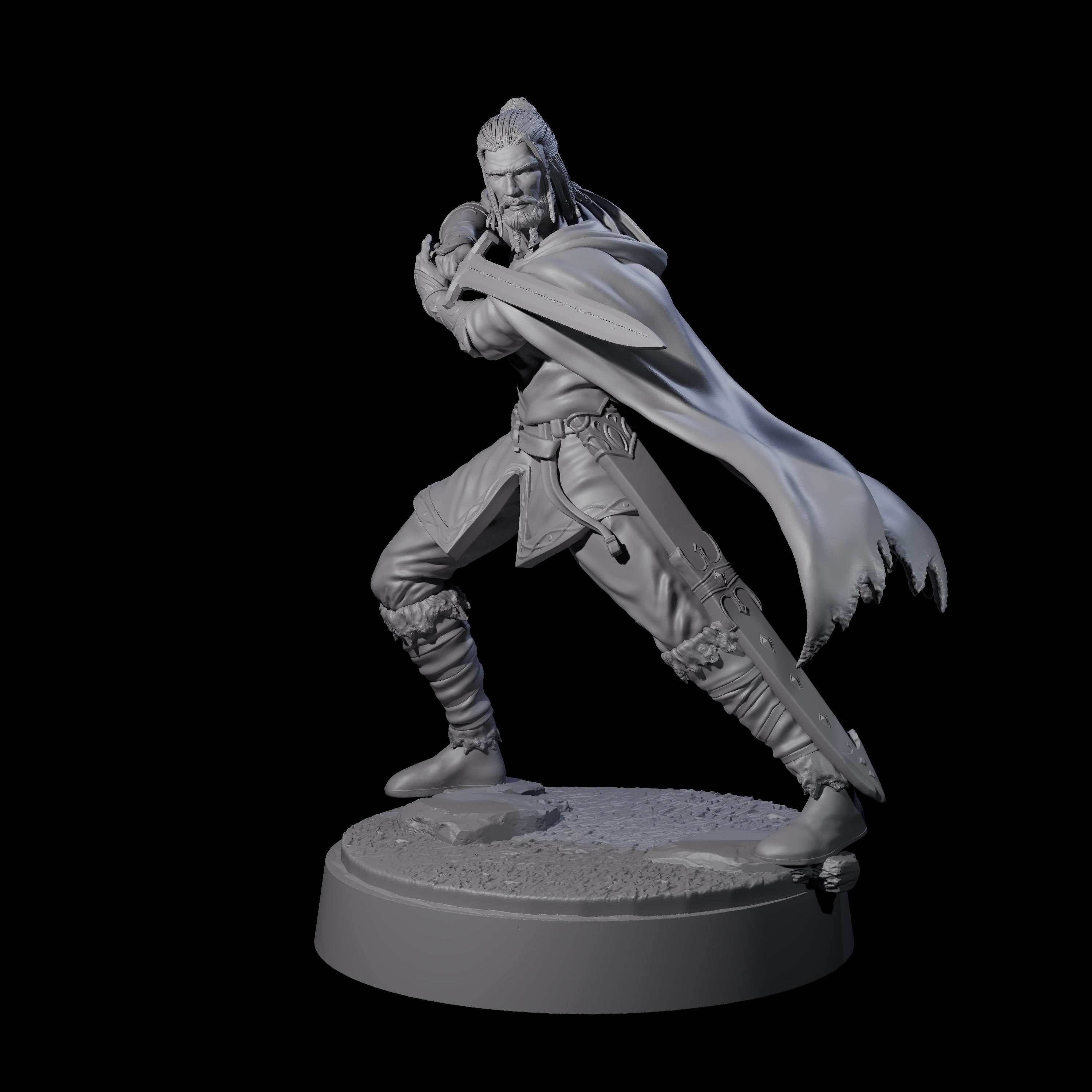Arethain - Confident Swordman Miniature for Dungeons and Dragons, Pathfinder or other TTRPGs