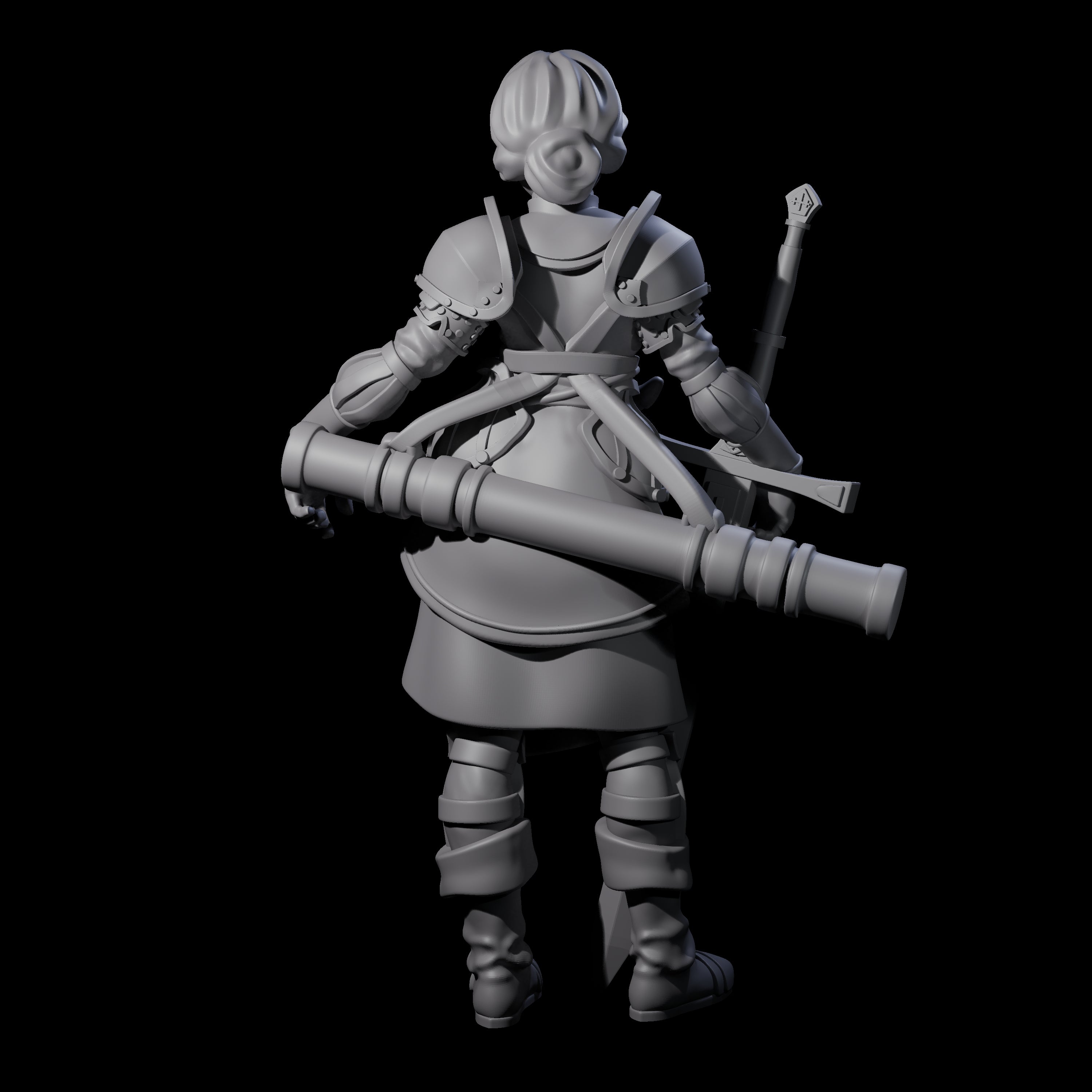 Armed Cartographer Miniature for Dungeons and Dragons, Pathfinder or other TTRPGs