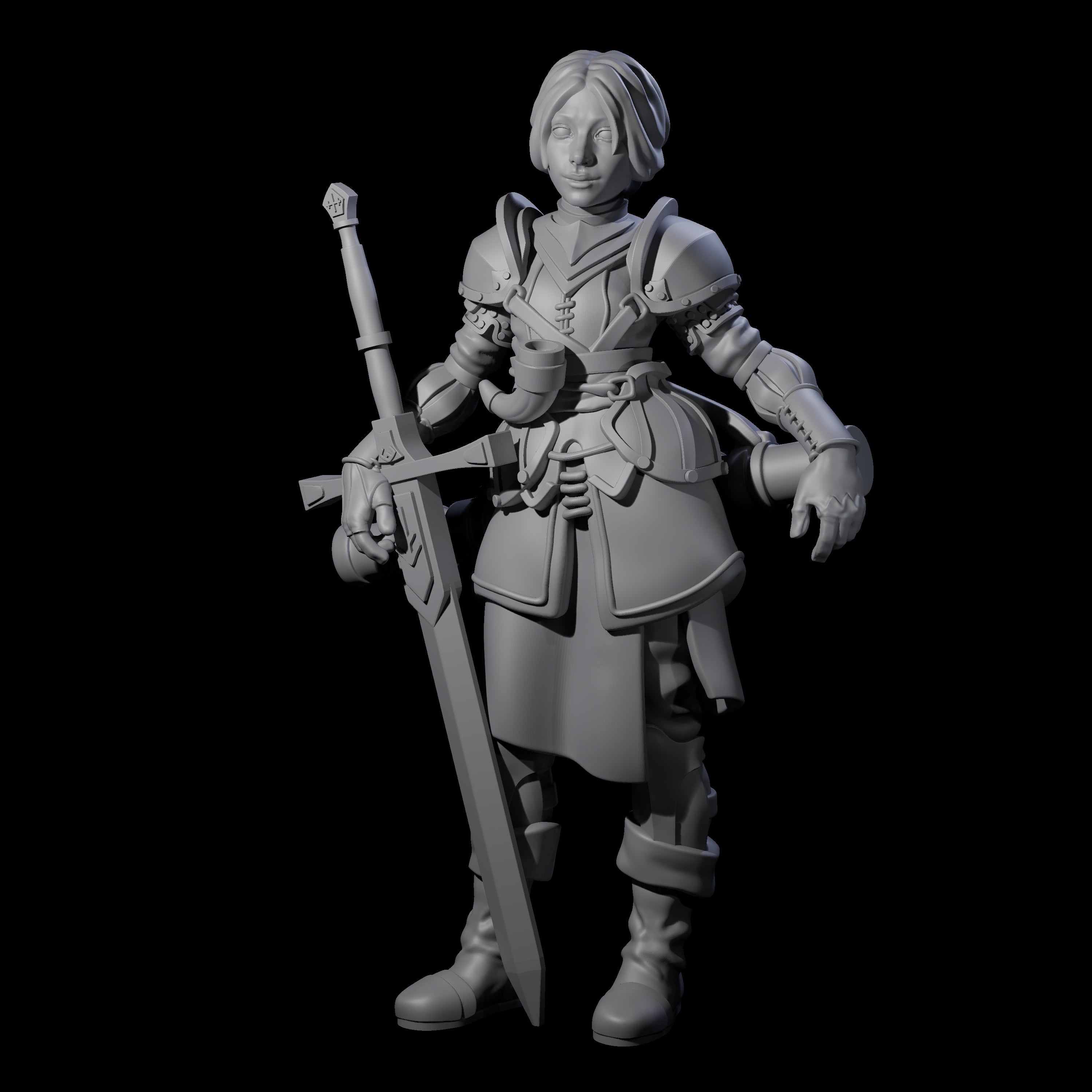 Armed Cartographer Miniature for Dungeons and Dragons, Pathfinder or other TTRPGs