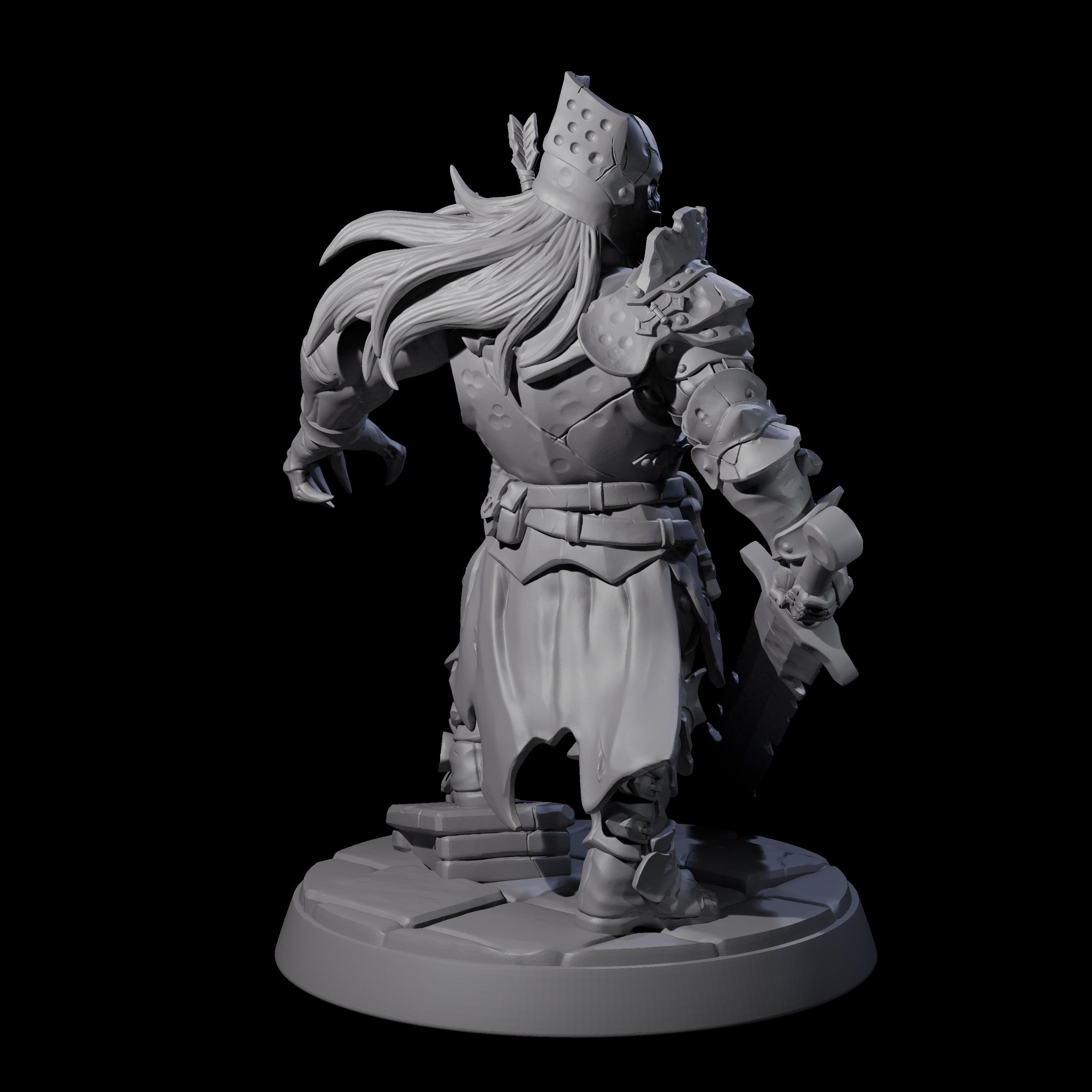 Armed Menacing Zombie Archer Miniature for Dungeons and Dragons, Pathfinder or other TTRPGs