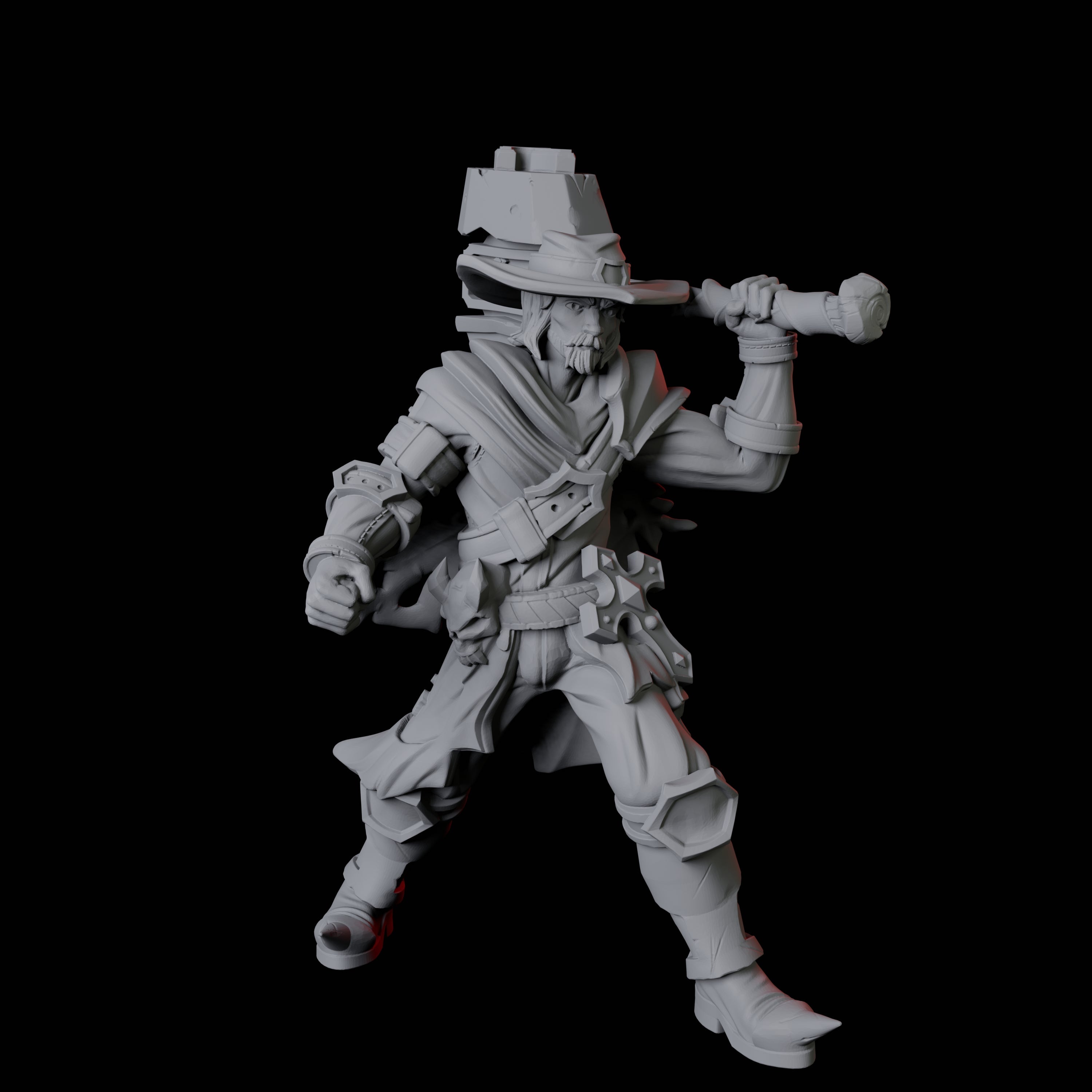 Armed Ruffian D Miniature for Dungeons and Dragons, Pathfinder or other TTRPGs