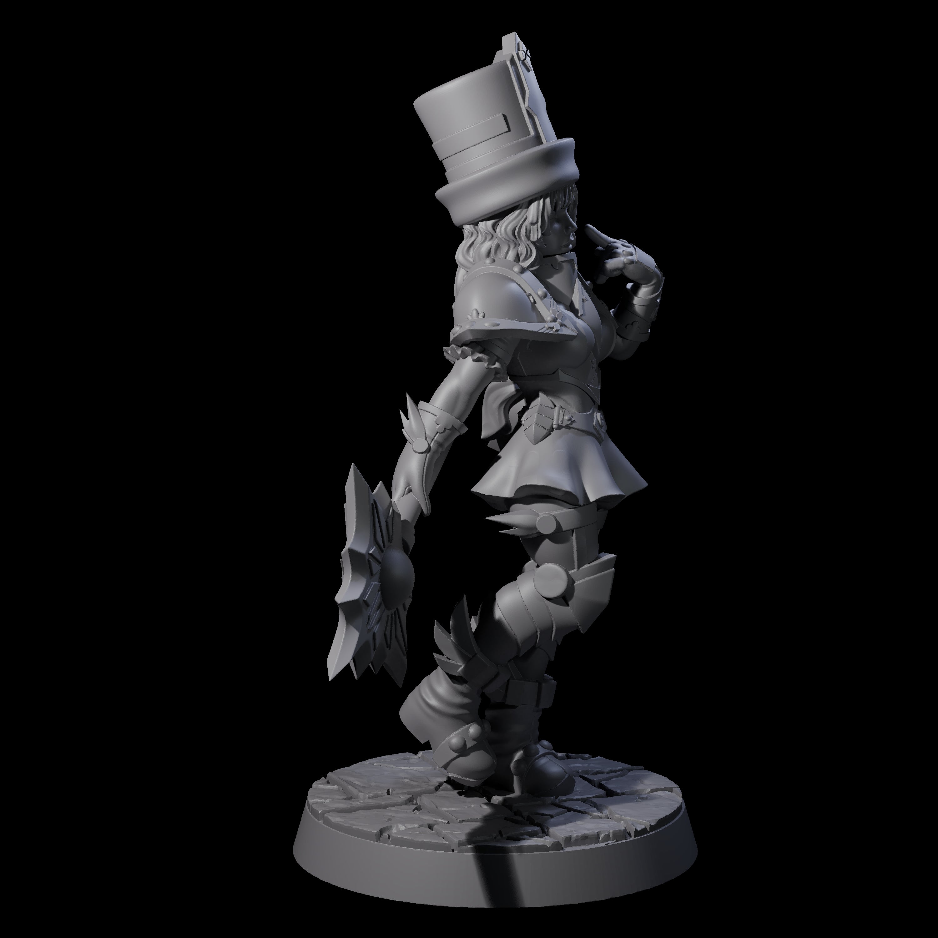 Armoured Court Jester Miniature for Dungeons and Dragons, Pathfinder or other TTRPGs