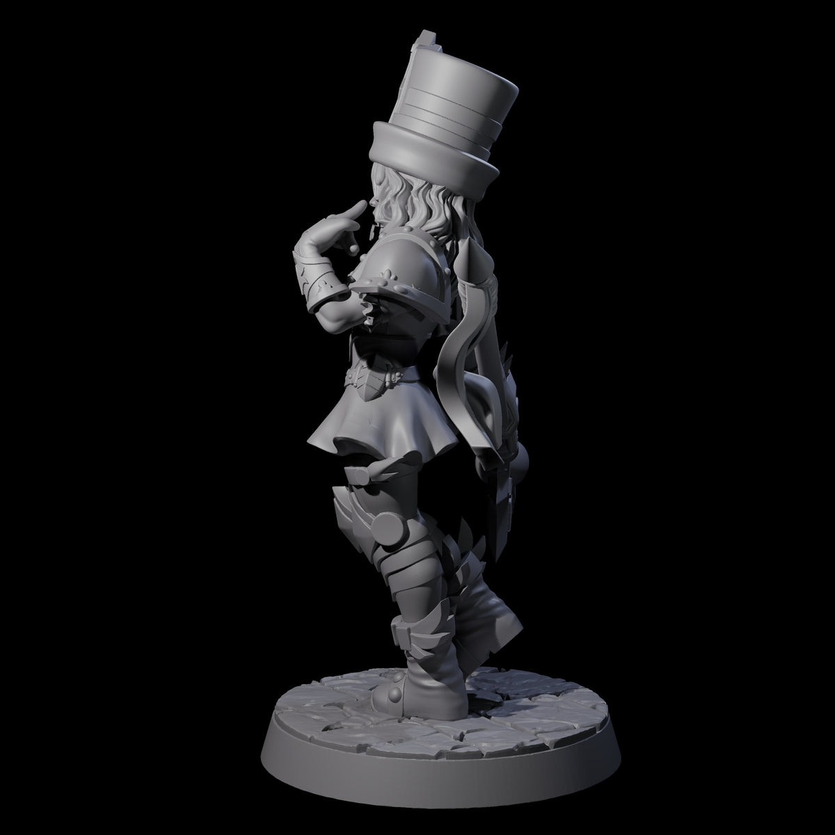 Armoured Court Jester Miniature for Dungeons and Dragons, Pathfinder or other TTRPGs