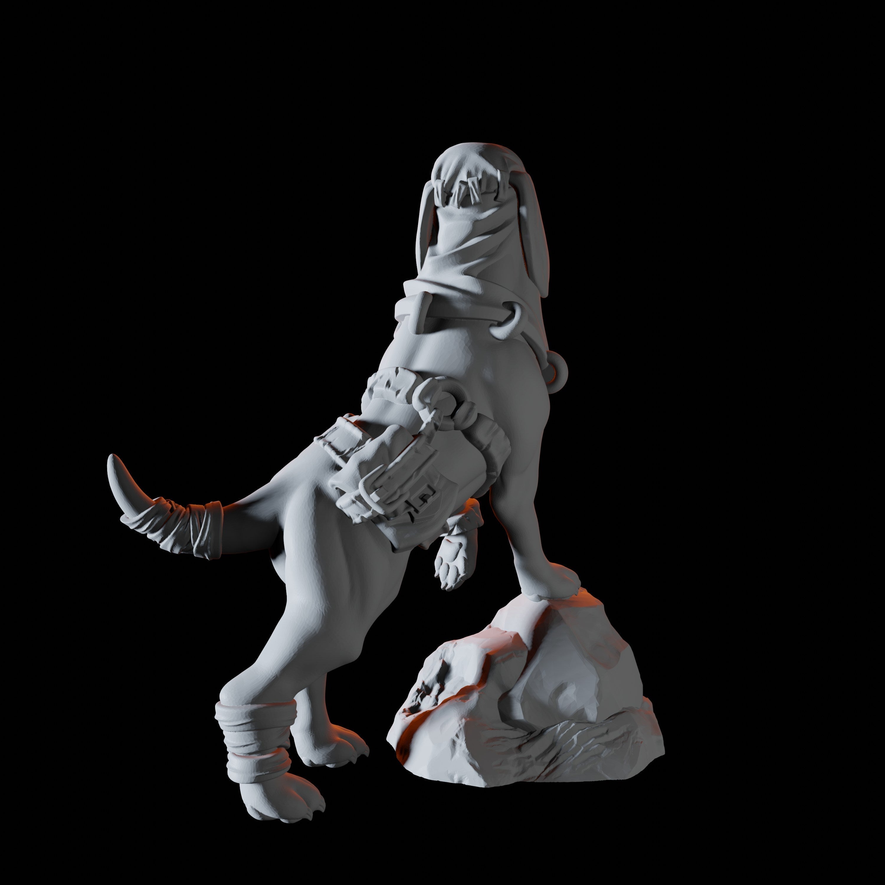 Armoured Dogs Miniature for Dungeons and Dragons, Pathfinder or other TTRPGs