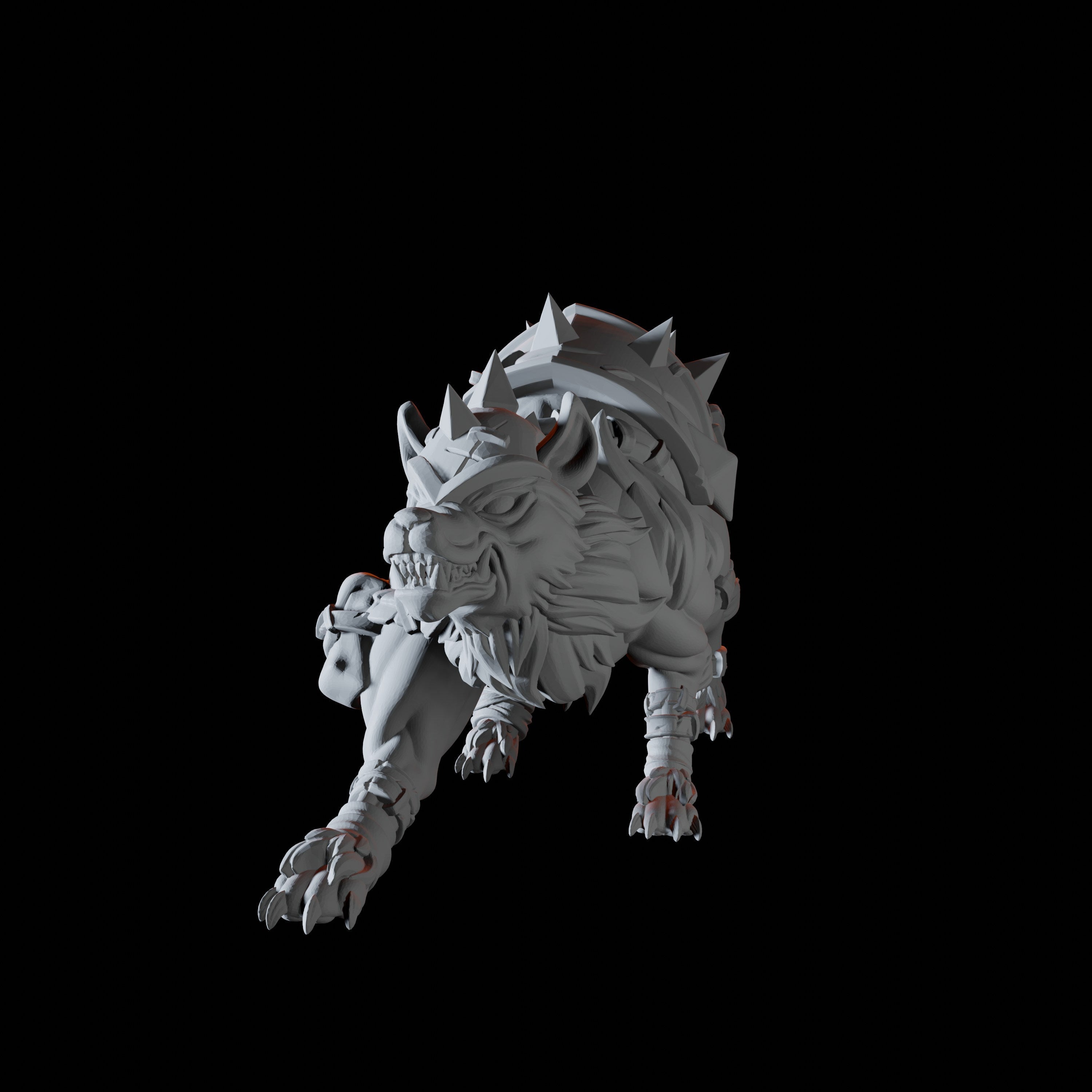 Armoured Dogs Miniature for Dungeons and Dragons, Pathfinder or other TTRPGs