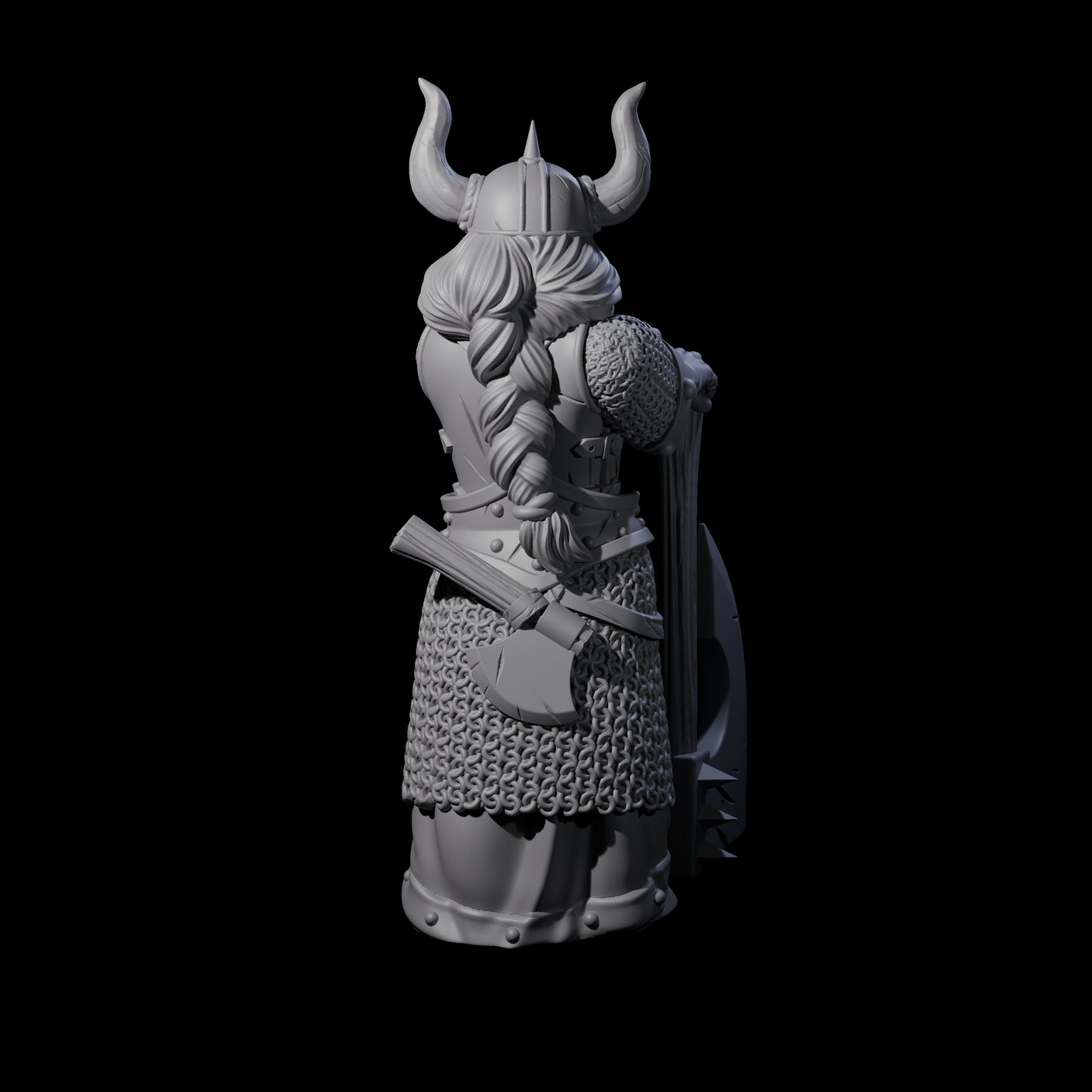 Armoured Dwarf Barbarian Miniature for Dungeons and Dragons, Pathfinder or other TTRPGs