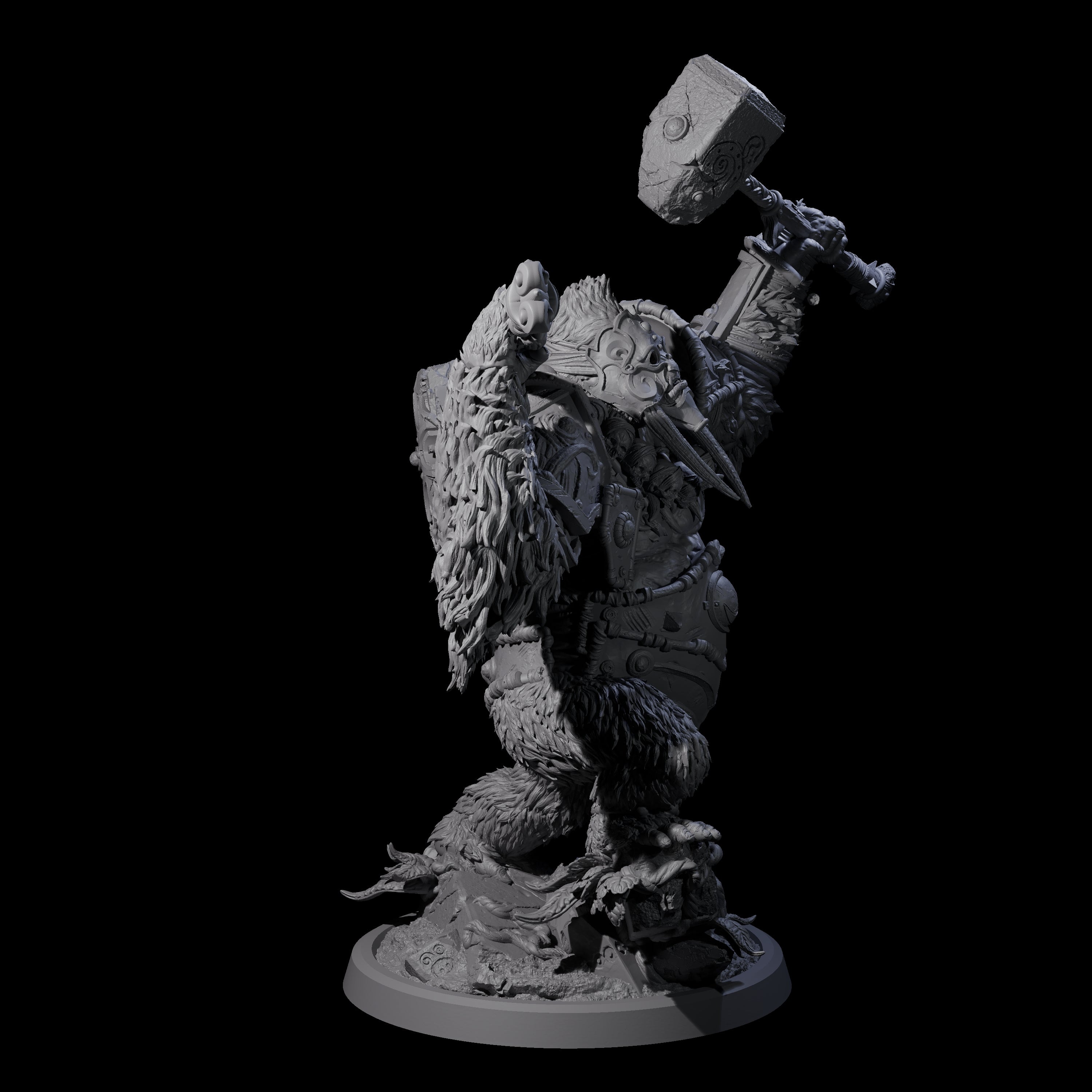 Armoured Giant Orangutan A Miniature for Dungeons and Dragons, Pathfinder or other TTRPGs