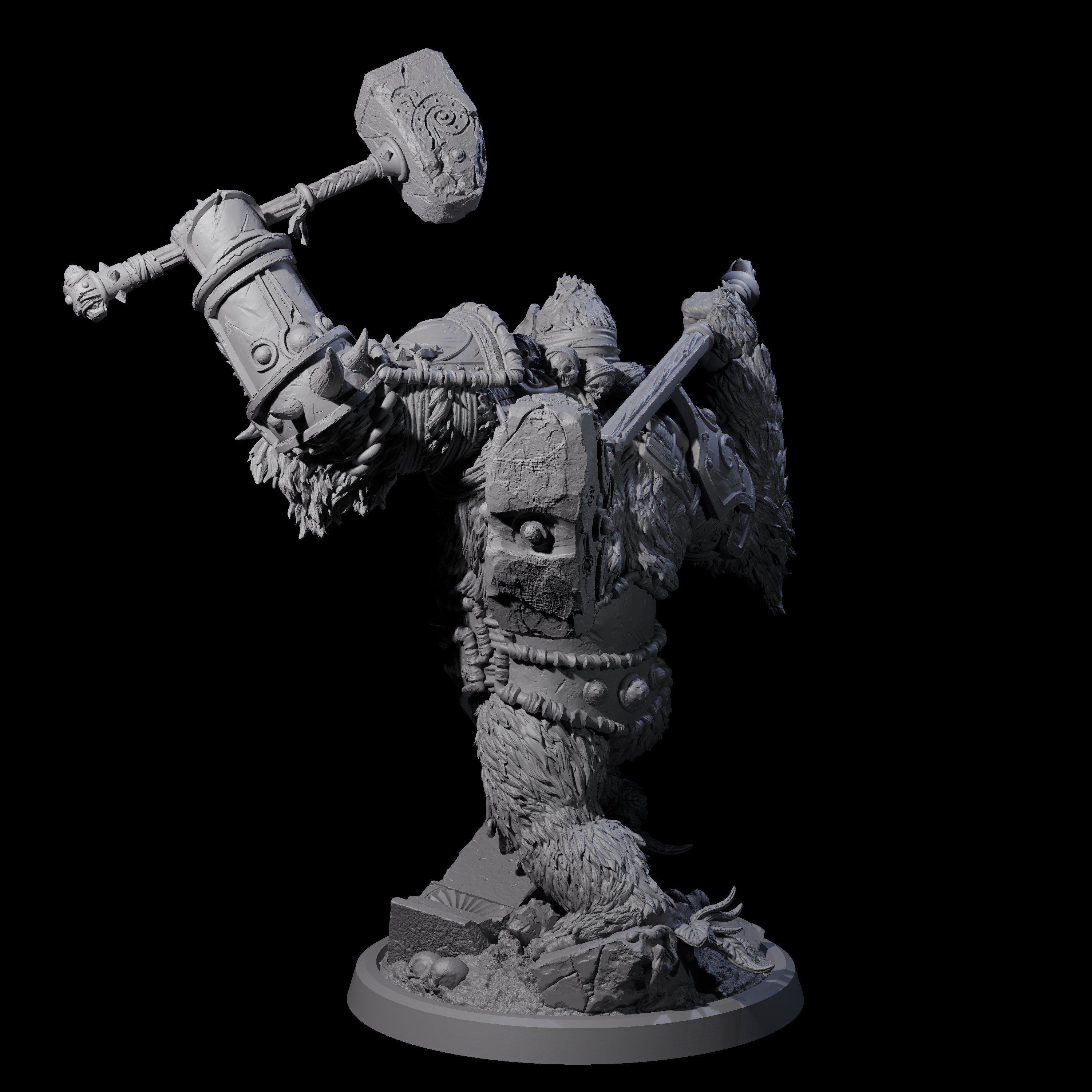 Armoured Giant Orangutan A Miniature for Dungeons and Dragons, Pathfinder or other TTRPGs