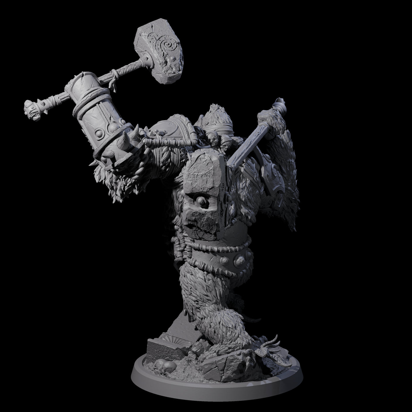 Armoured Giant Orangutan A Miniature for Dungeons and Dragons, Pathfinder or other TTRPGs