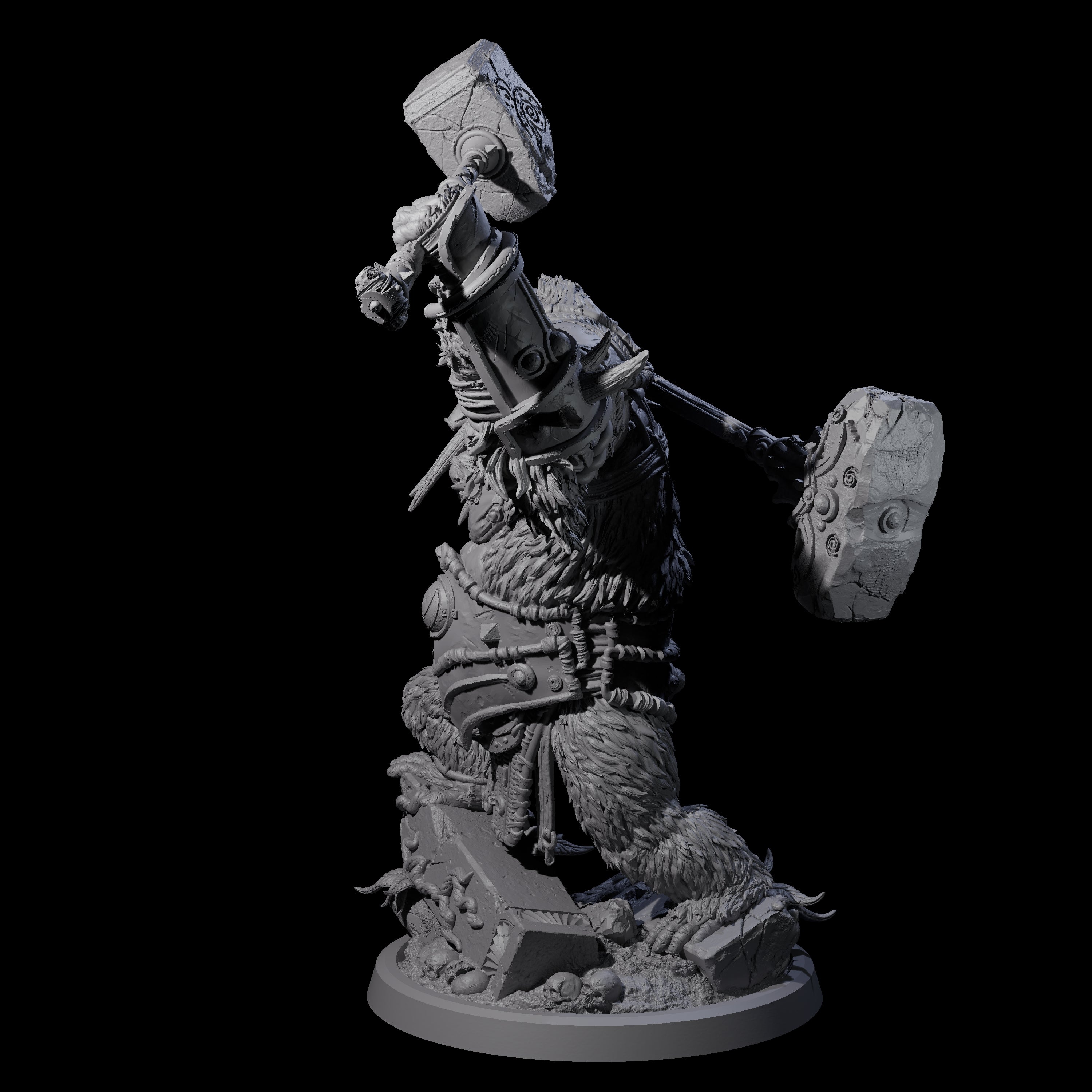 Armoured Giant Orangutan A Miniature for Dungeons and Dragons, Pathfinder or other TTRPGs