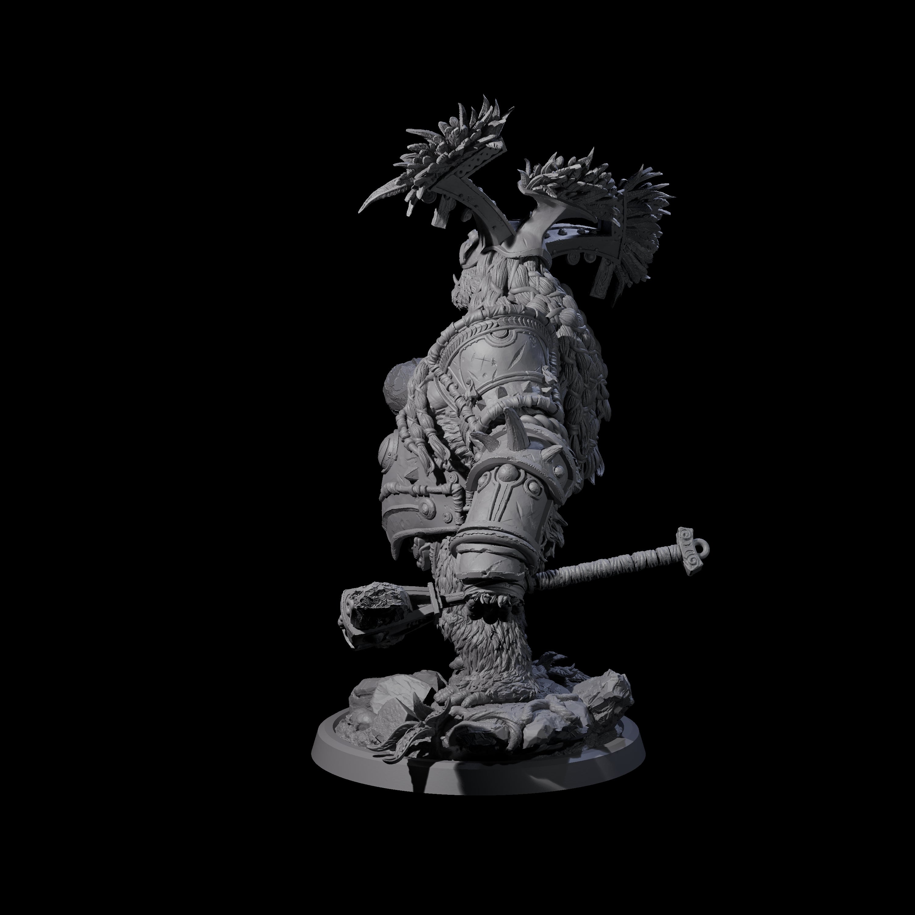 Armoured Giant Orangutan B Miniature for Dungeons and Dragons, Pathfinder or other TTRPGs