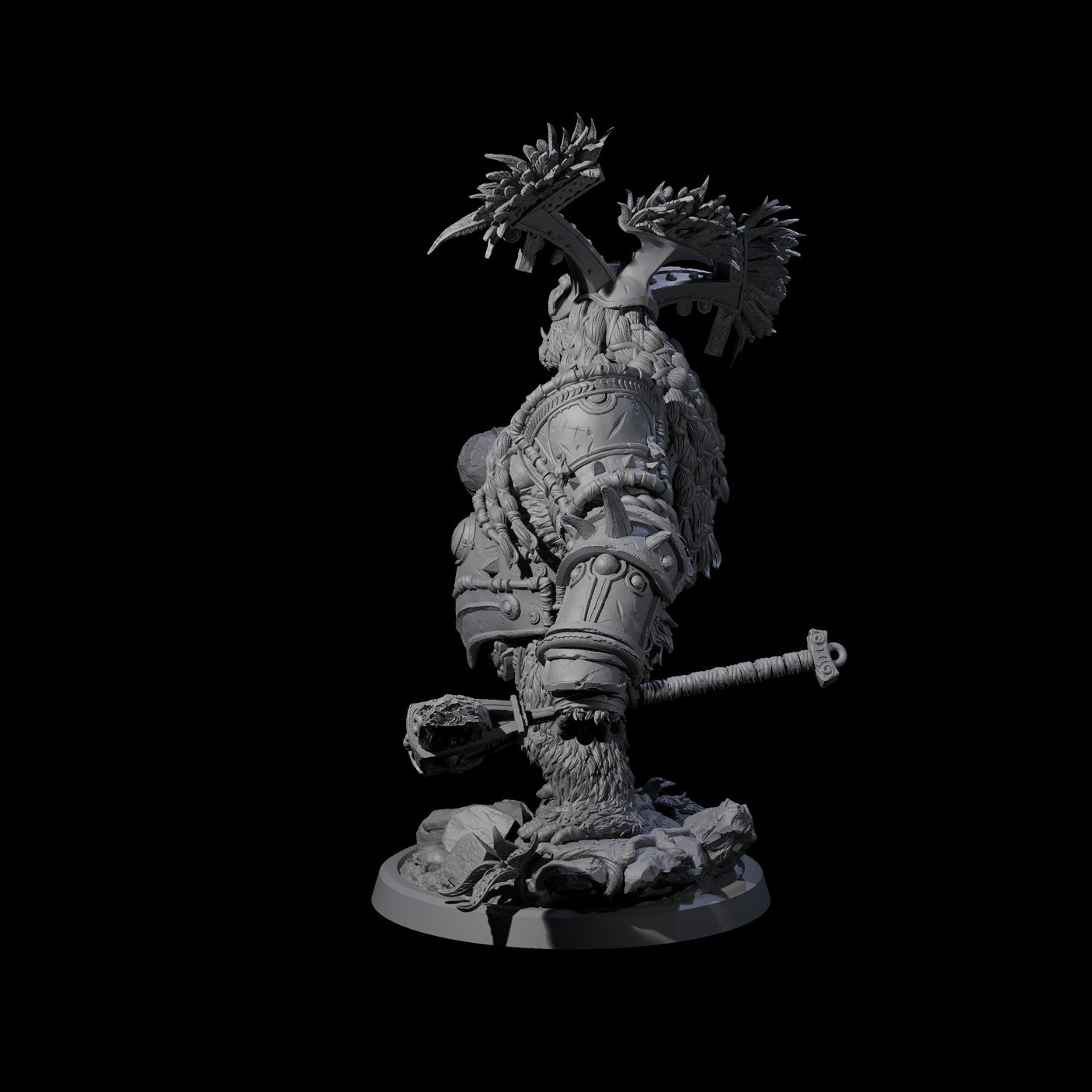 Armoured Giant Orangutan B Miniature for Dungeons and Dragons, Pathfinder or other TTRPGs