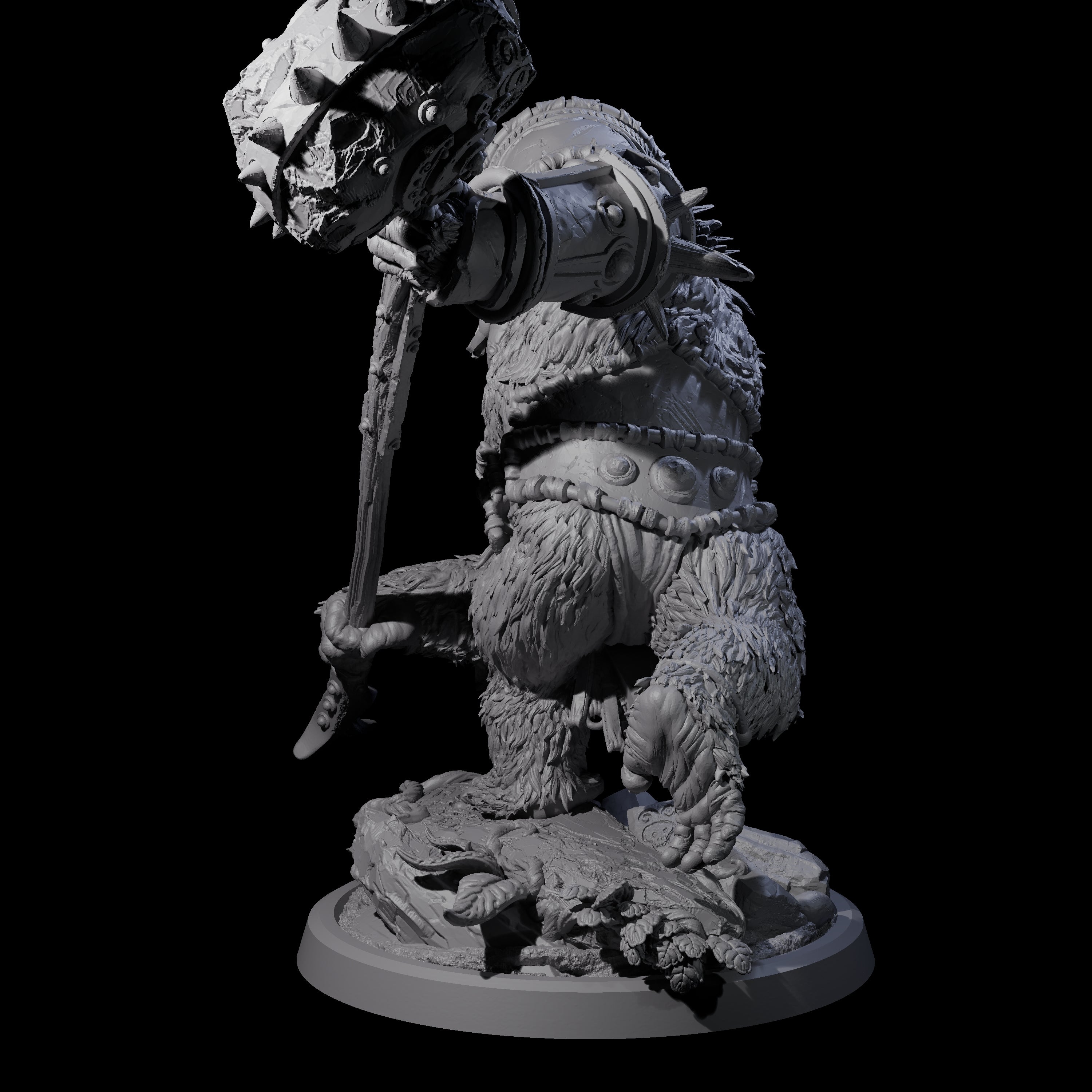 Armoured Giant Orangutan C Miniature for Dungeons and Dragons, Pathfinder or other TTRPGs