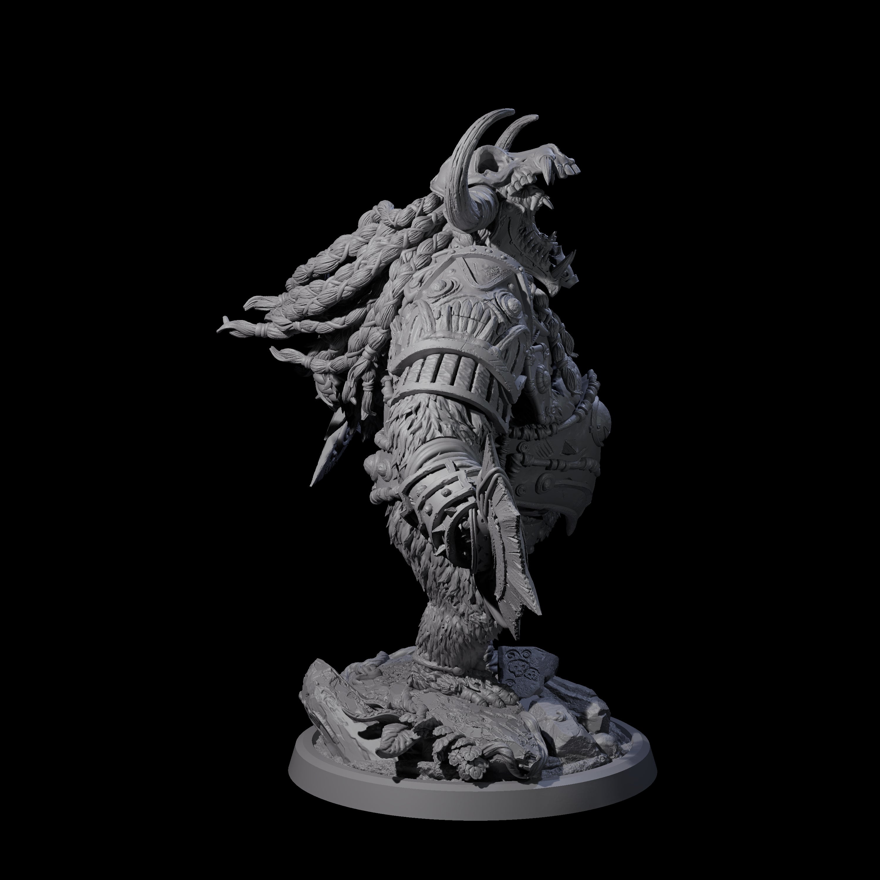 Armoured Giant Orangutan D Miniature for Dungeons and Dragons, Pathfinder or other TTRPGs