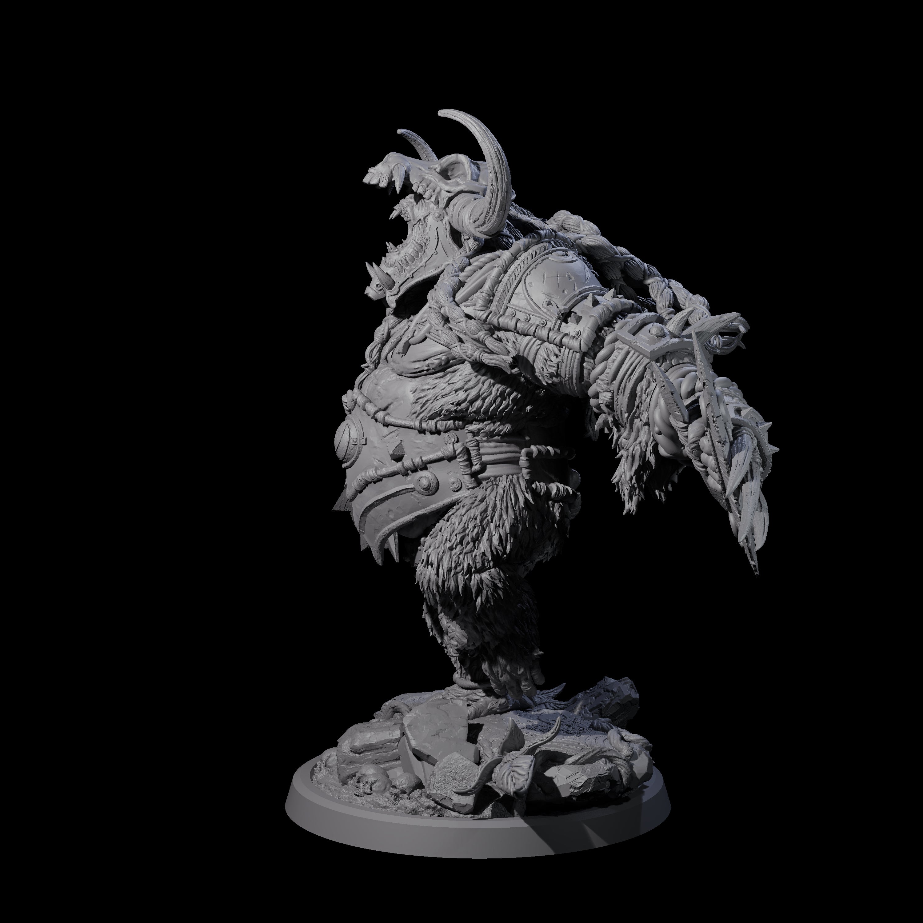 Armoured Giant Orangutan D Miniature for Dungeons and Dragons, Pathfinder or other TTRPGs