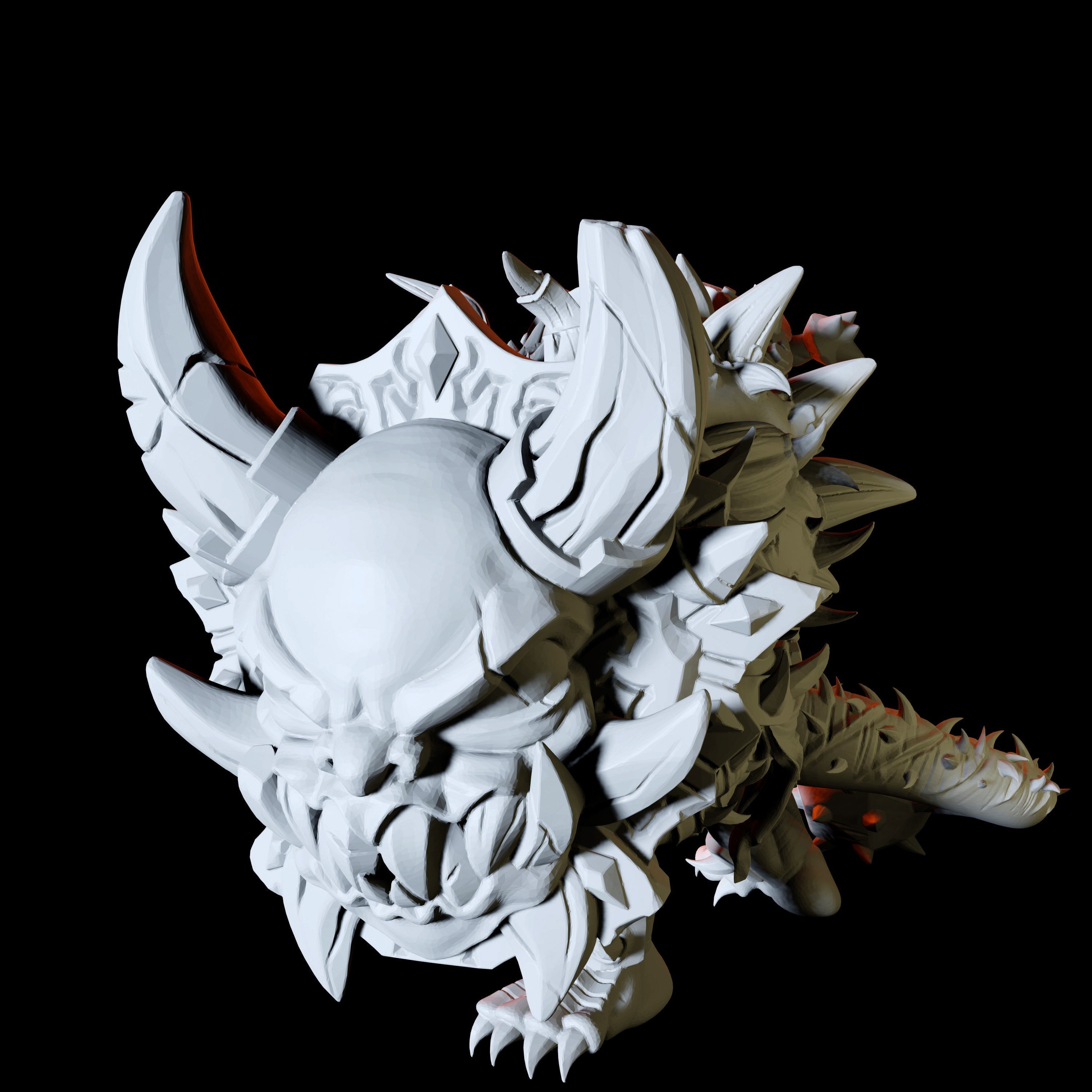 Armoured Pit Fiend Miniature for Dungeons and Dragons - Myth Forged