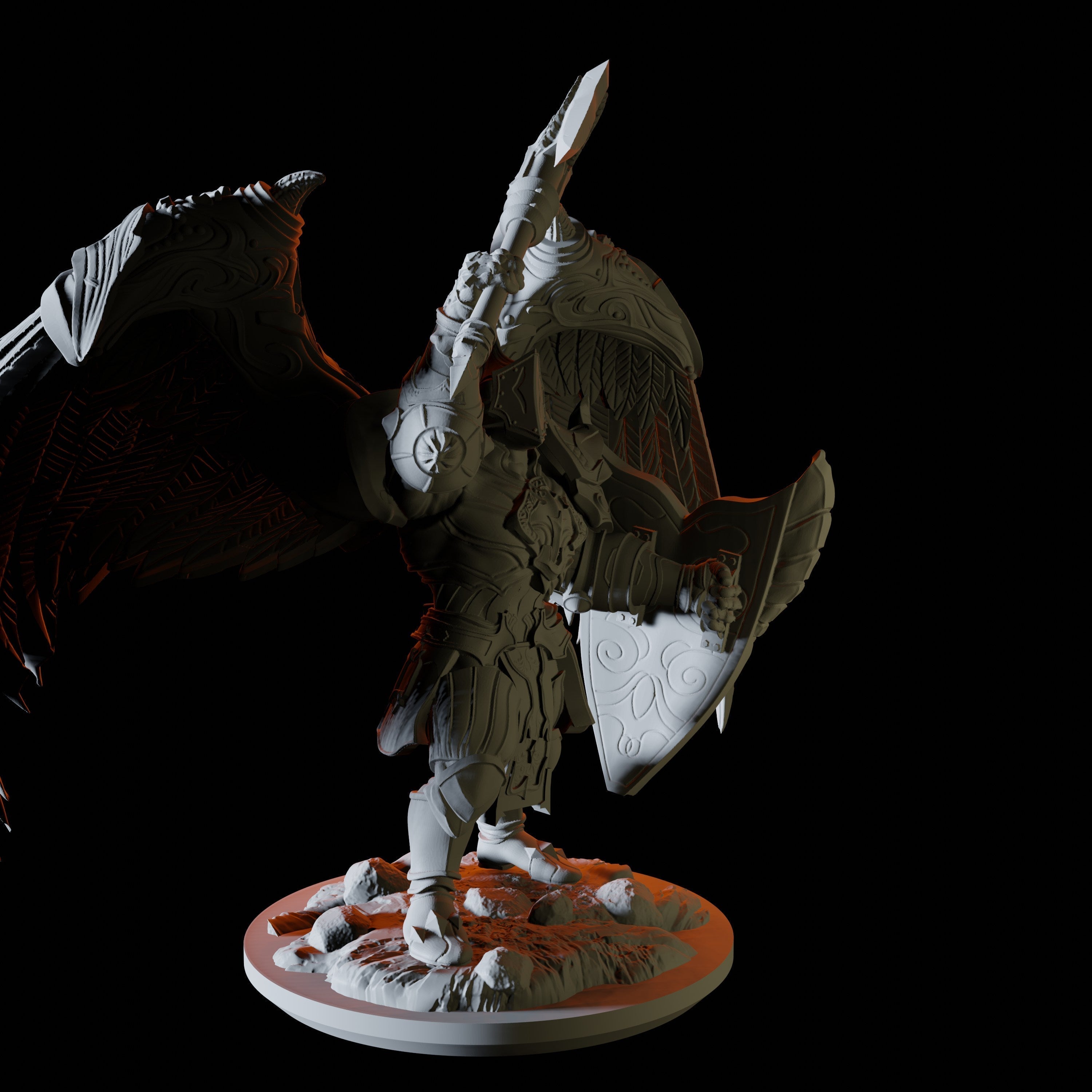 Armoured Solar Miniature for Dungeons and Dragons, Pathfinder or other TTRPGs