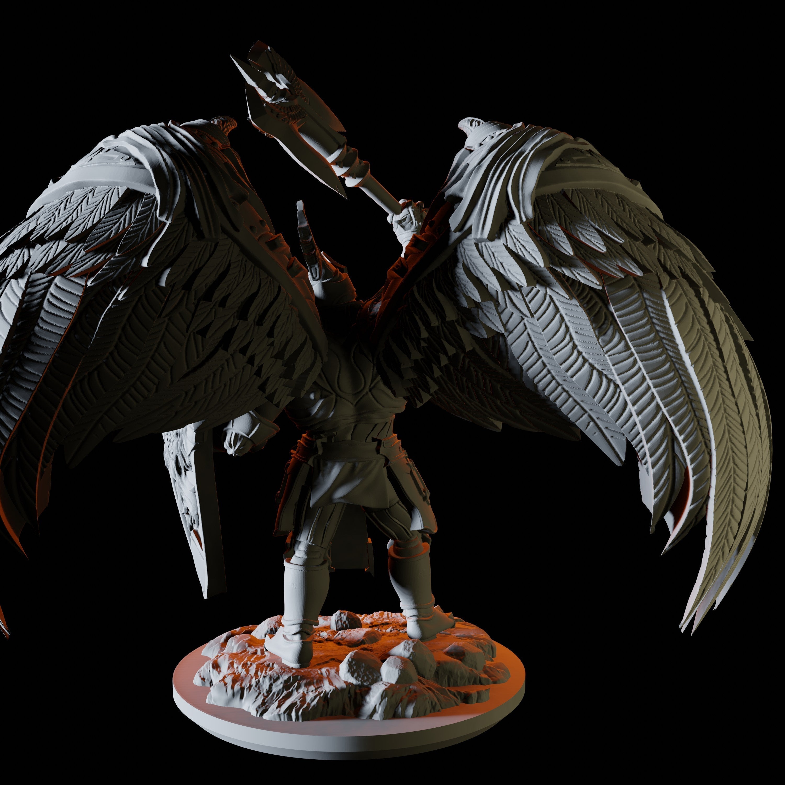 Armoured Solar Miniature for Dungeons and Dragons, Pathfinder or other TTRPGs