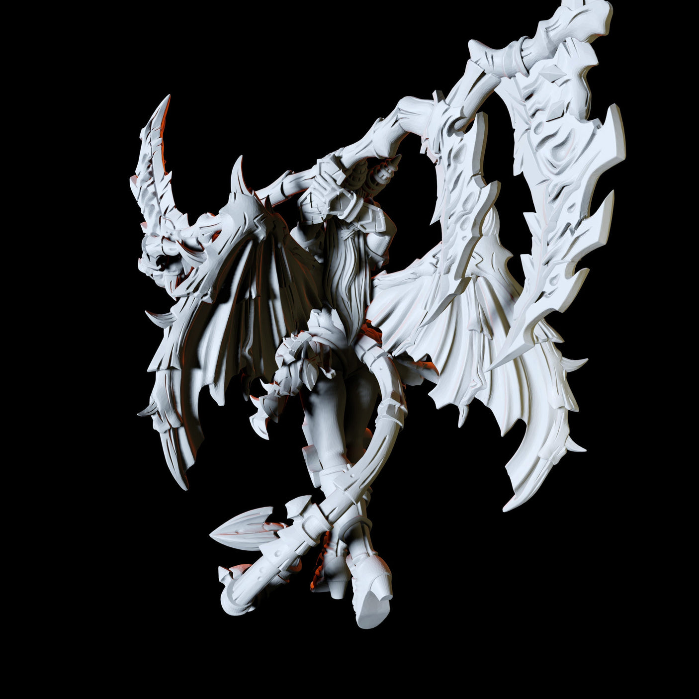 Armoured Succubus Miniature for Dungeons and Dragons, Pathfinder or other TTRPGs